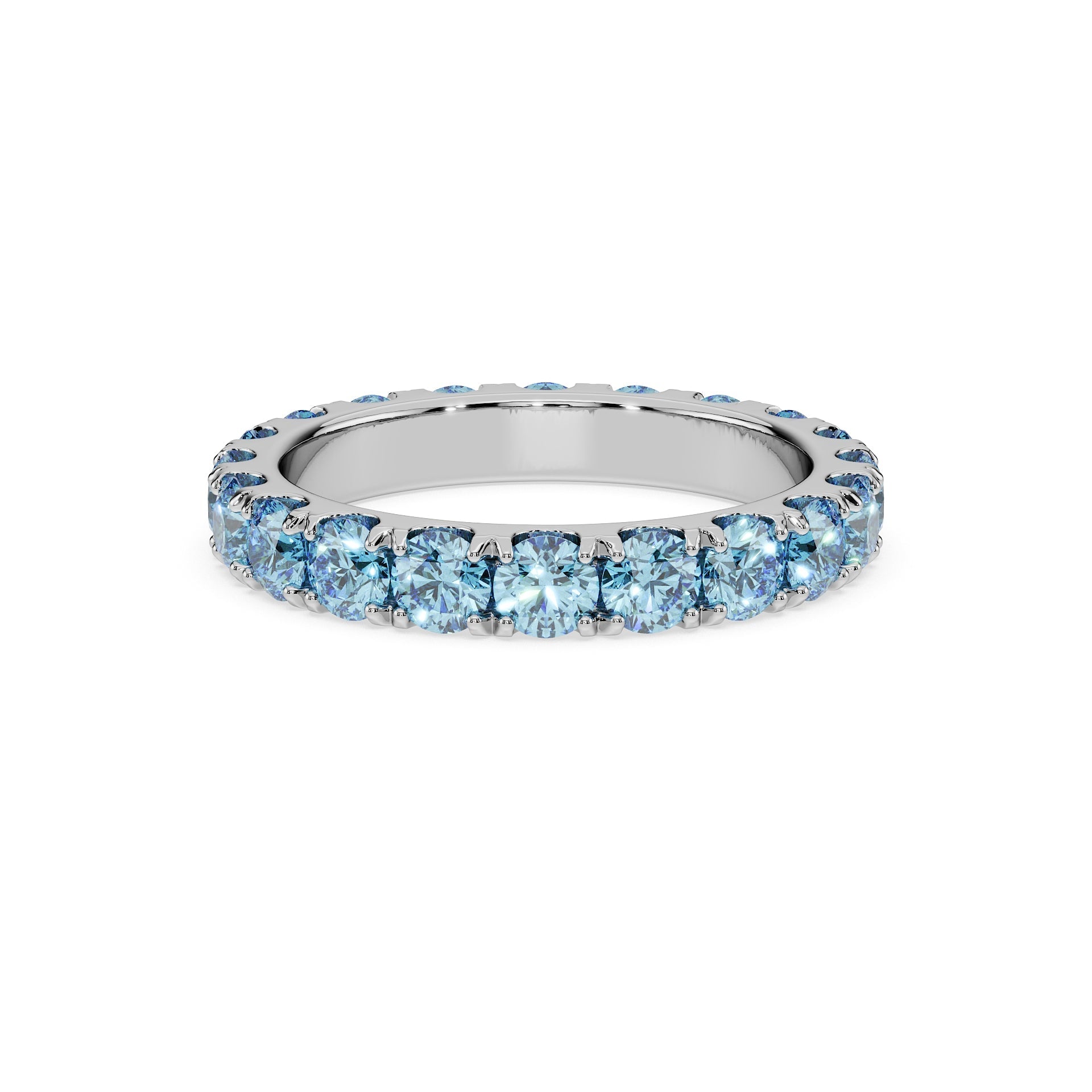 14K White gold_Ice Blue Diamond