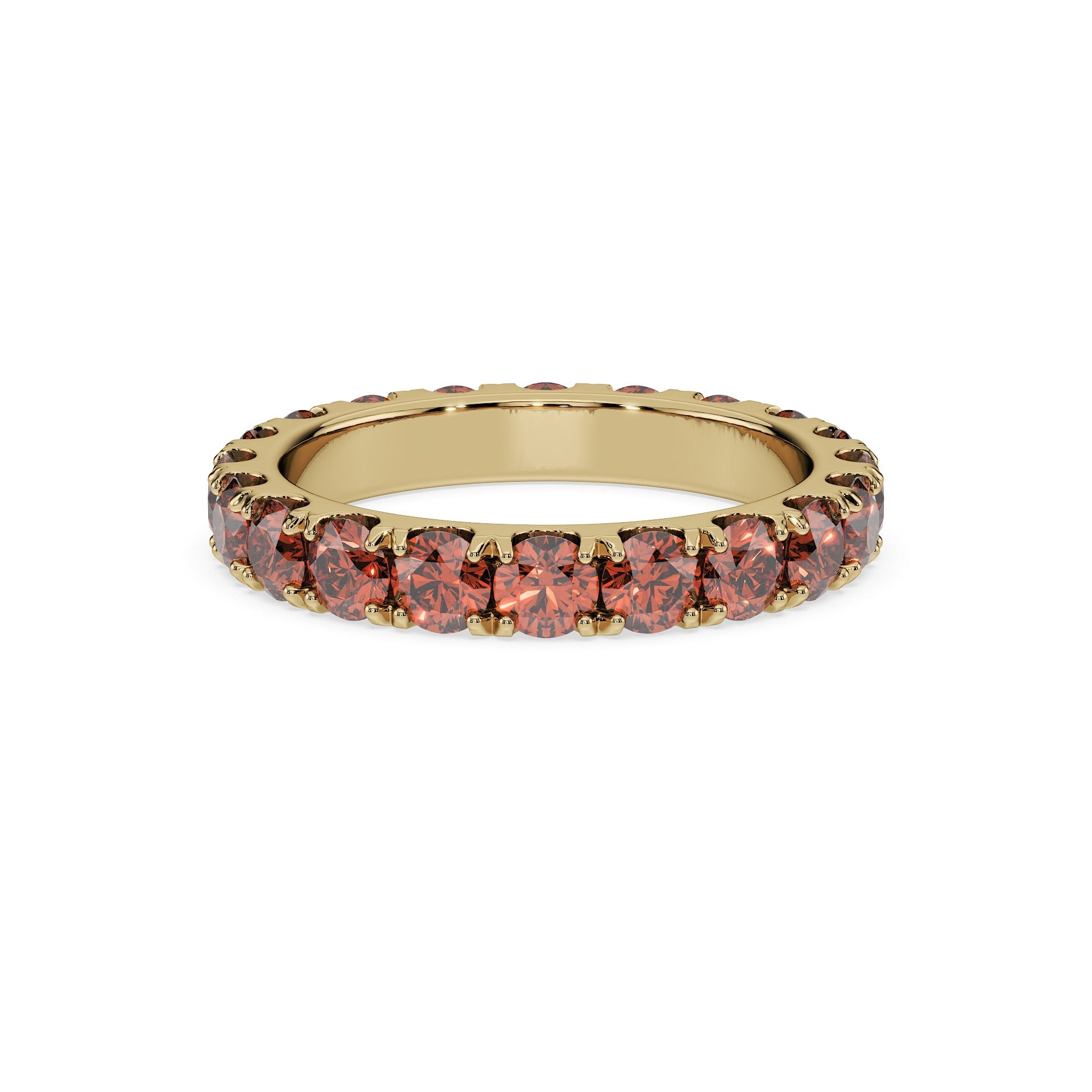 14K Yellow gold_Cherry Cognac Diamond