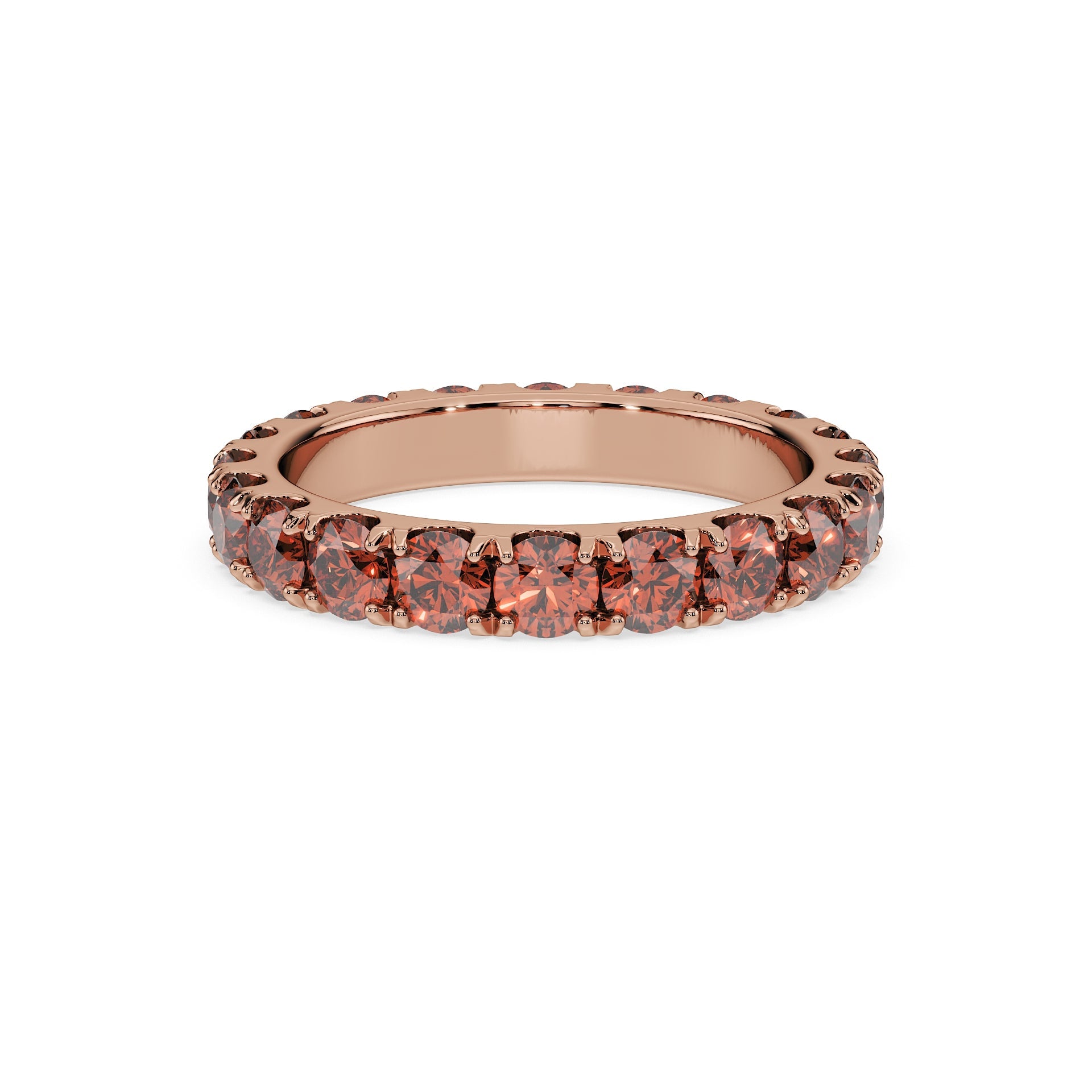 14K Rose gold_Cherry Cognac Diamond