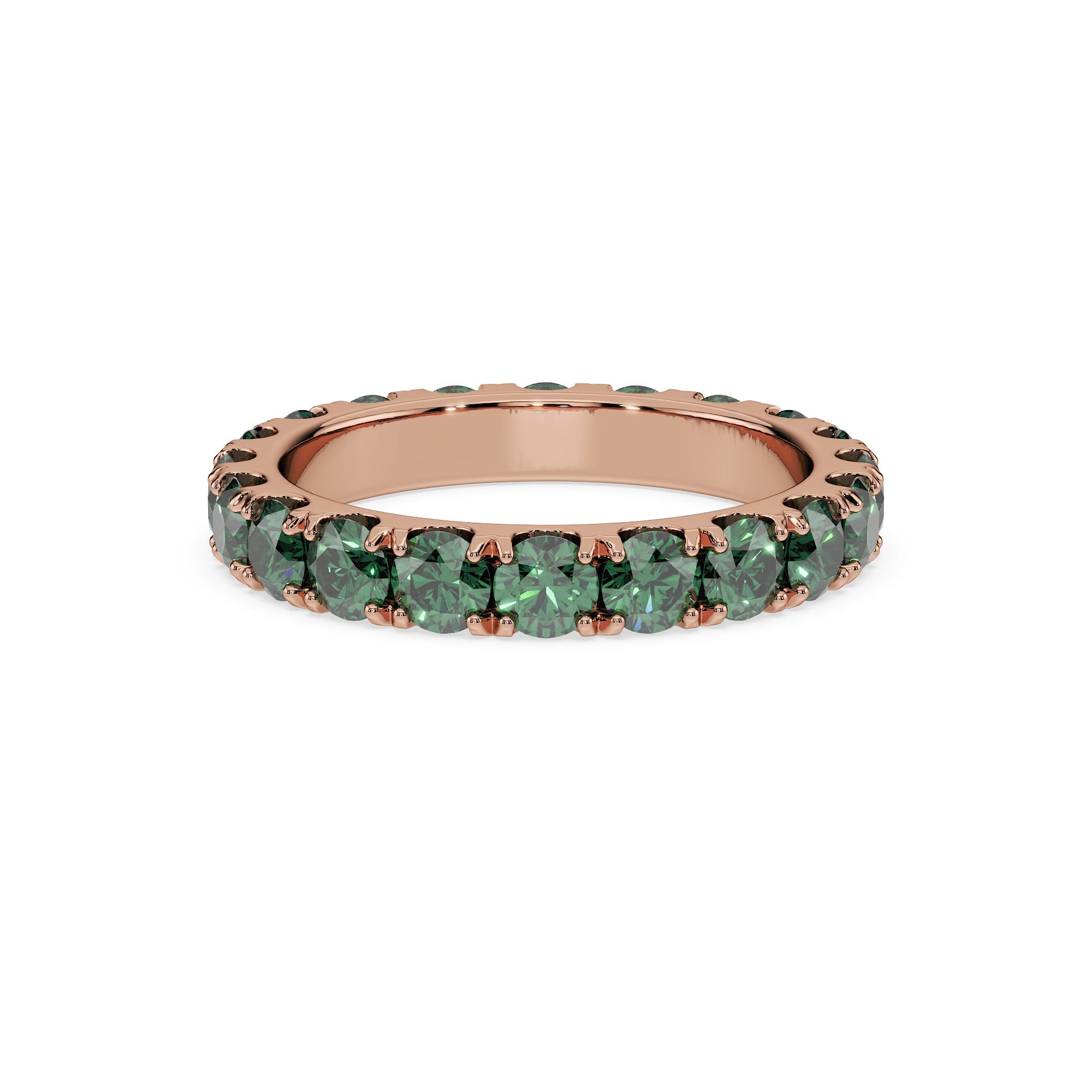 14K Rose gold_Royal Green Diamond