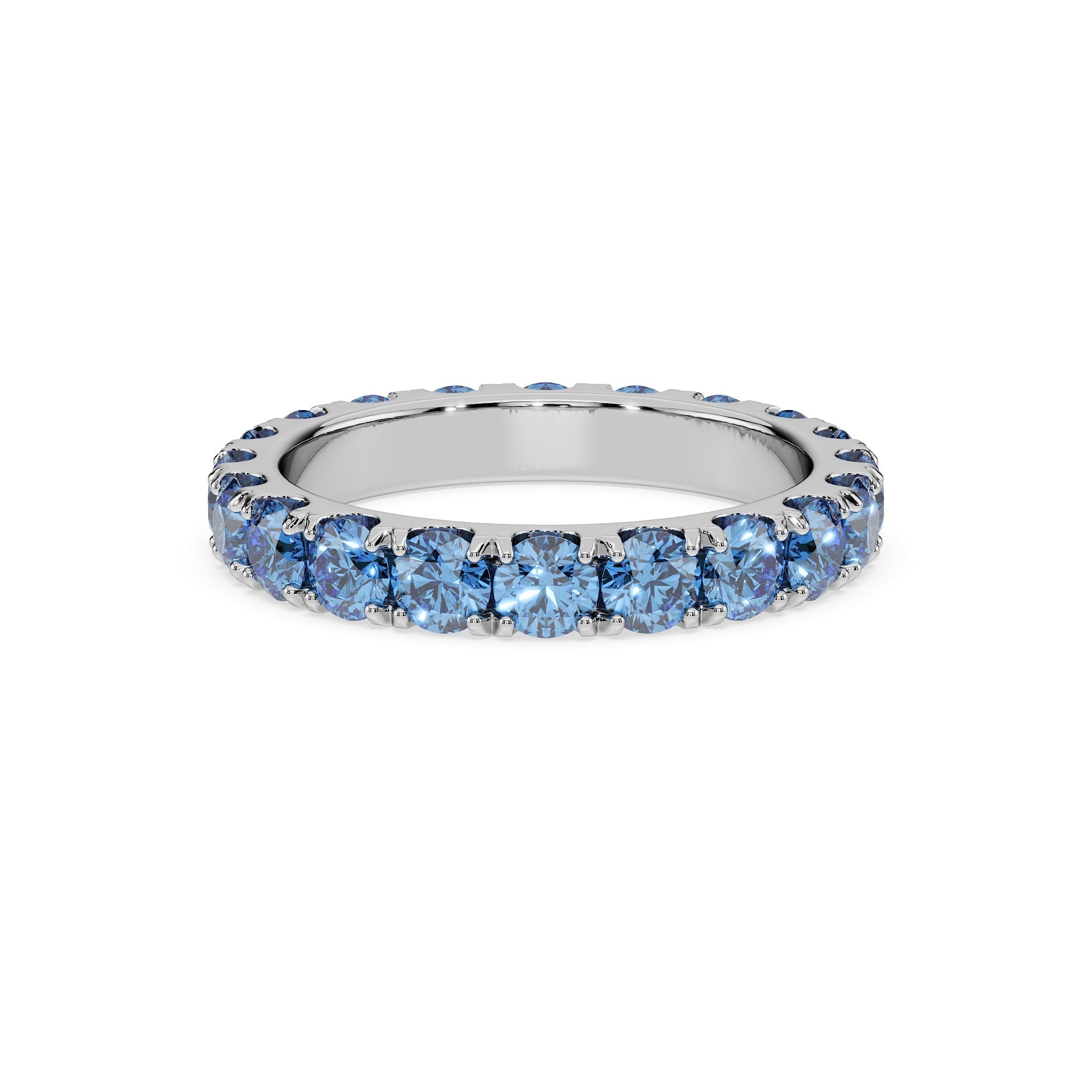 14K White gold_Royal Blue Diamond