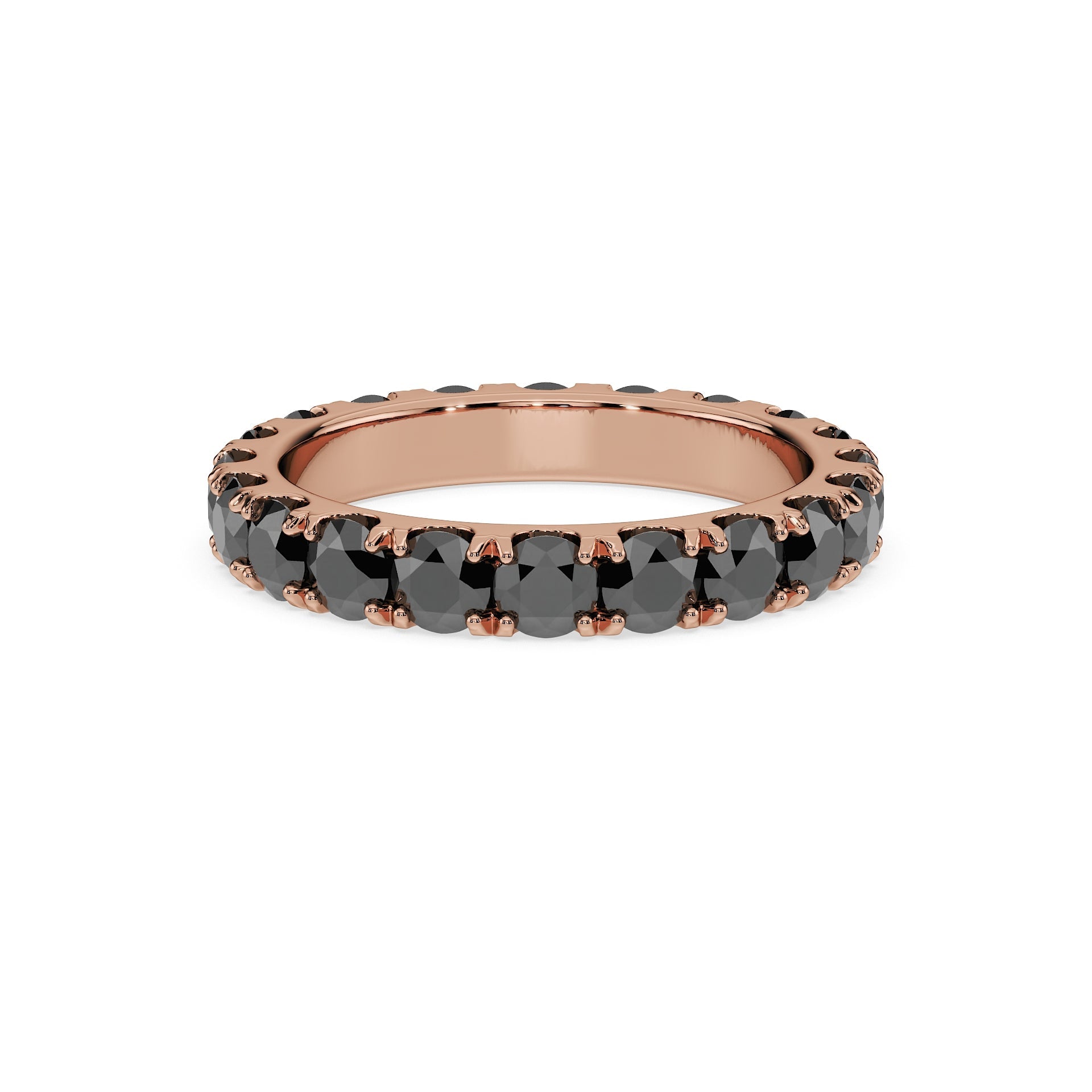 14K Rose gold_Black Diamond