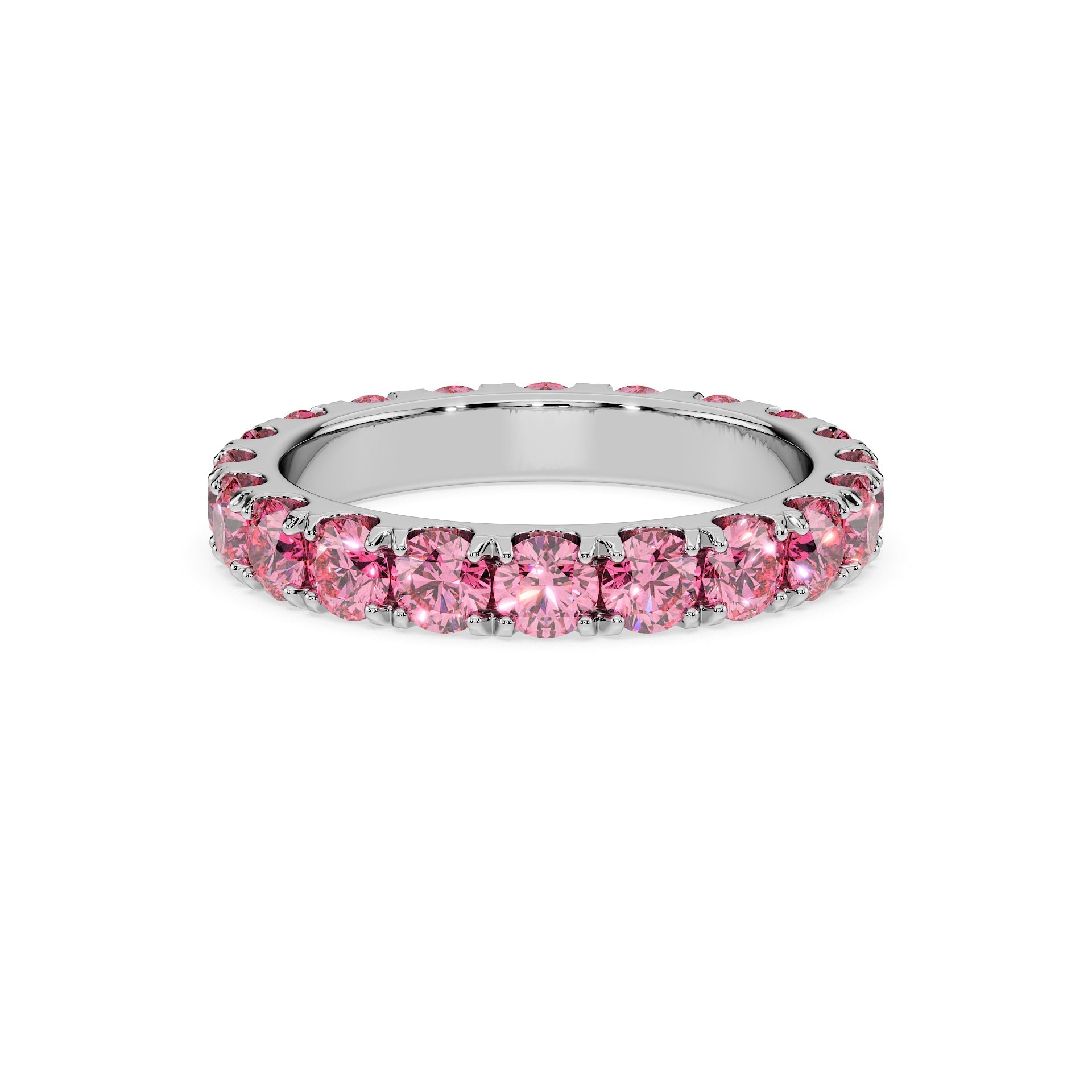 14K White gold_Vivid Pink Diamond