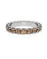14K White gold_Brown Diamond