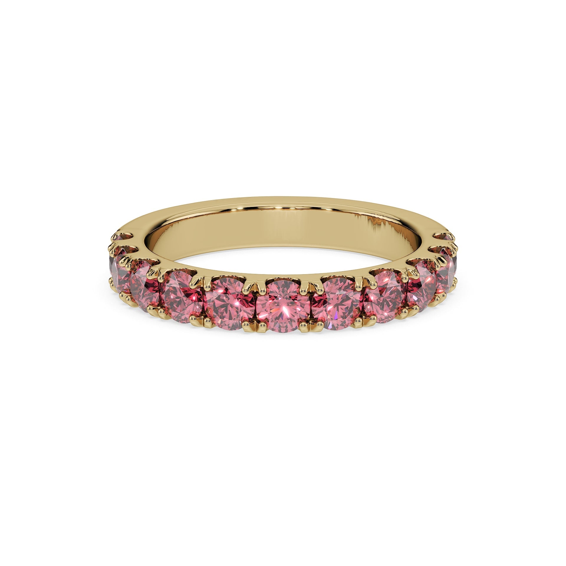 14K Yellow gold_Royal Pink Diamond