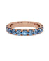 14K Rose gold_Royal Blue Diamond