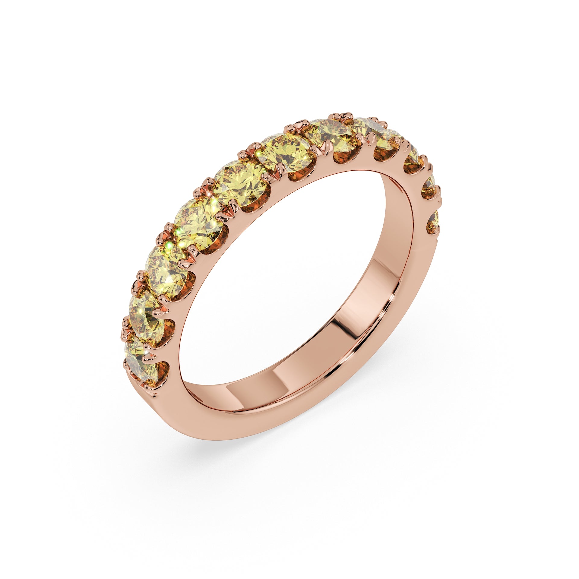 Large Half Eternity Diamond Ring