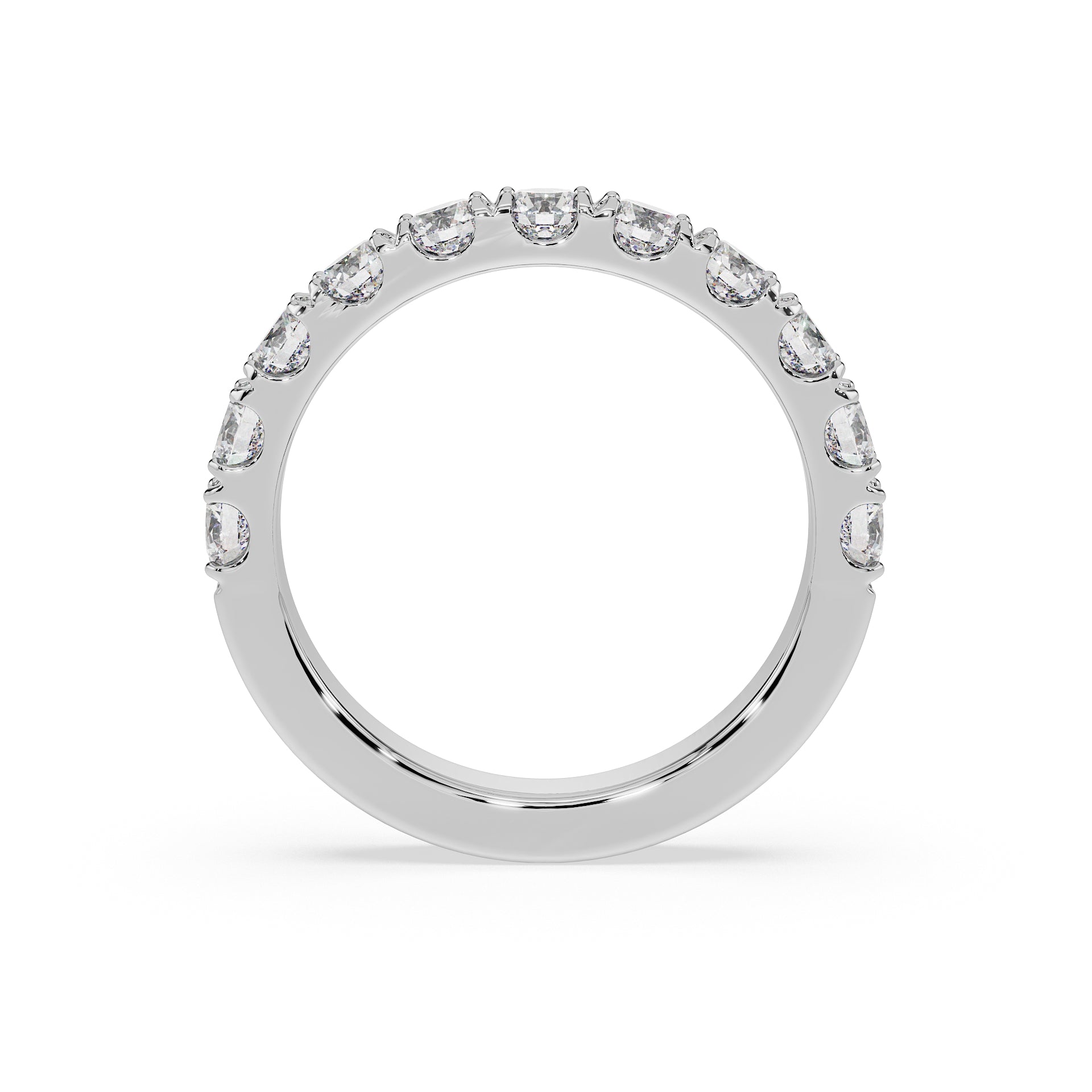 Large Half Eternity Diamond Ring