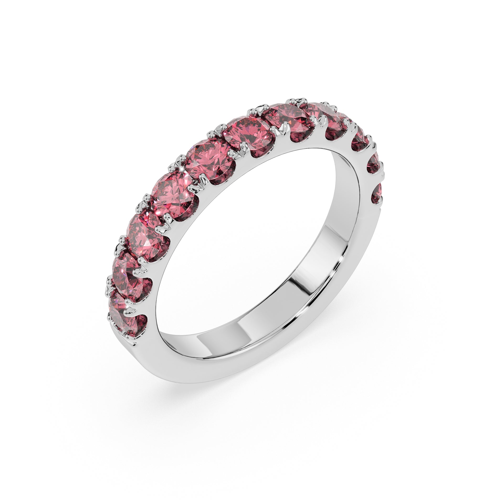 Large Half Eternity Diamond Ring