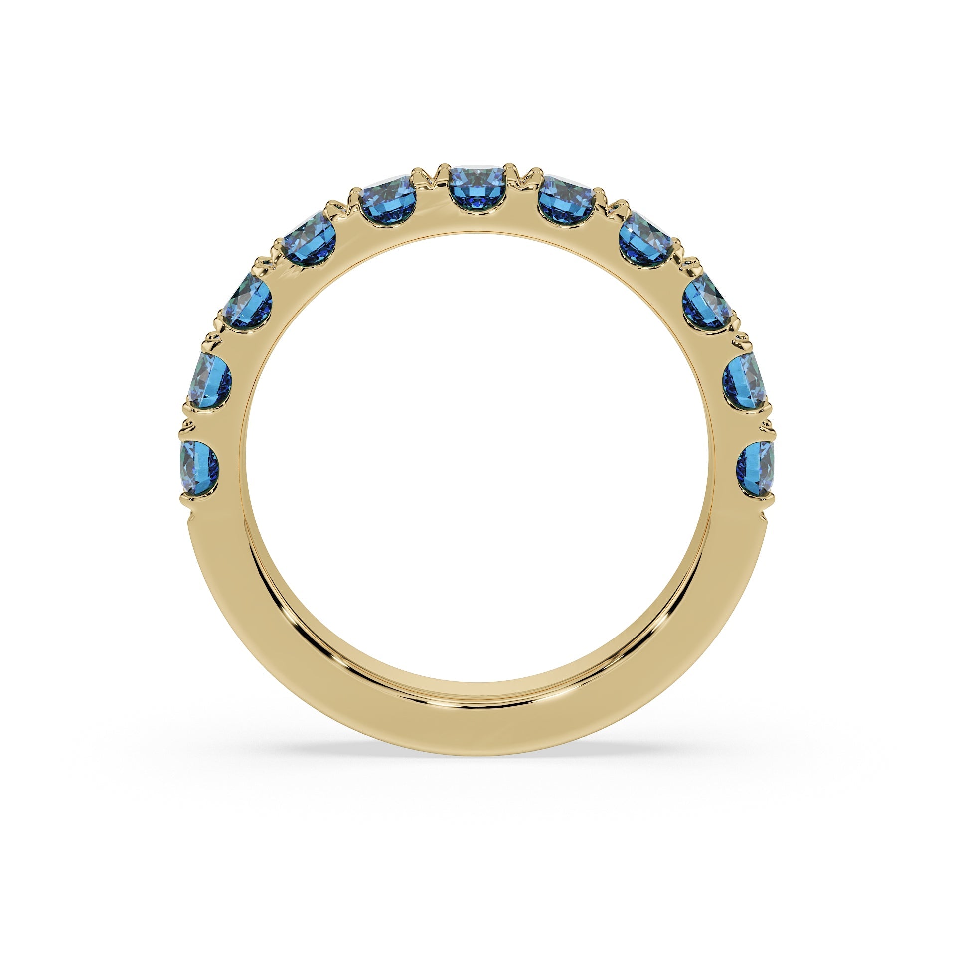 Large Half Eternity Diamond Ring