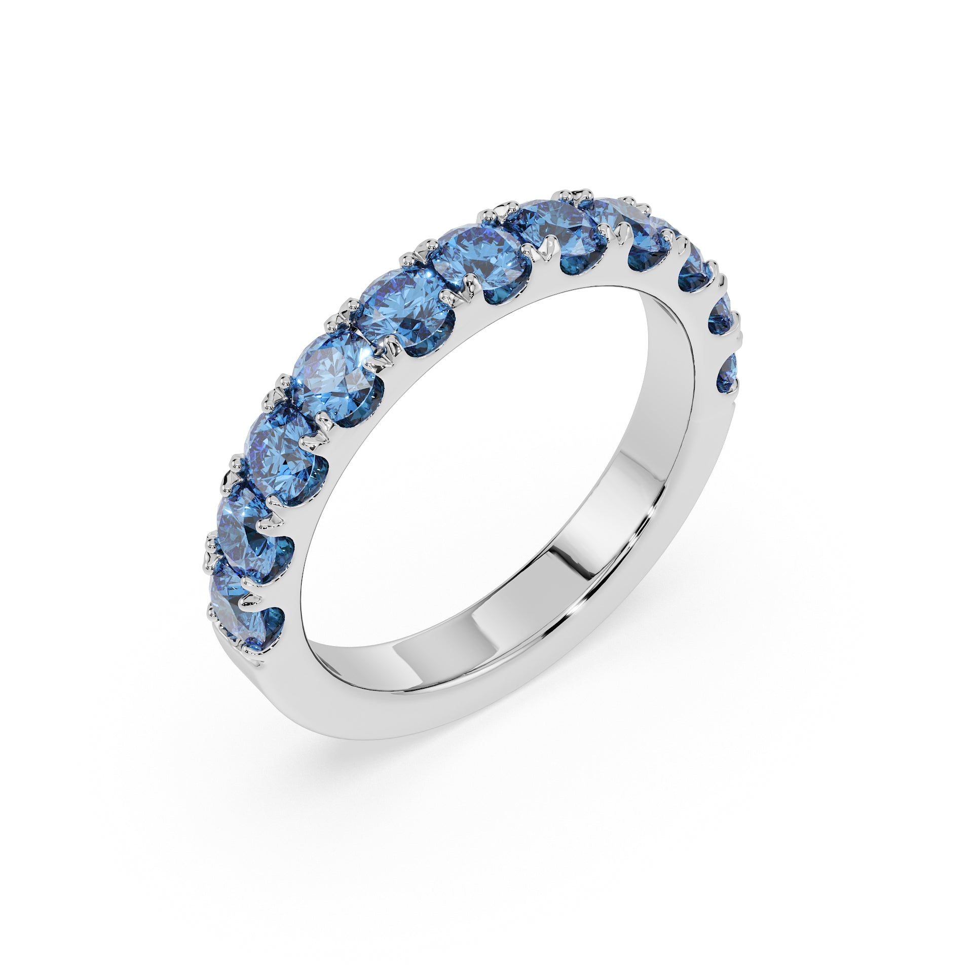 Large Half Eternity Diamond Ring