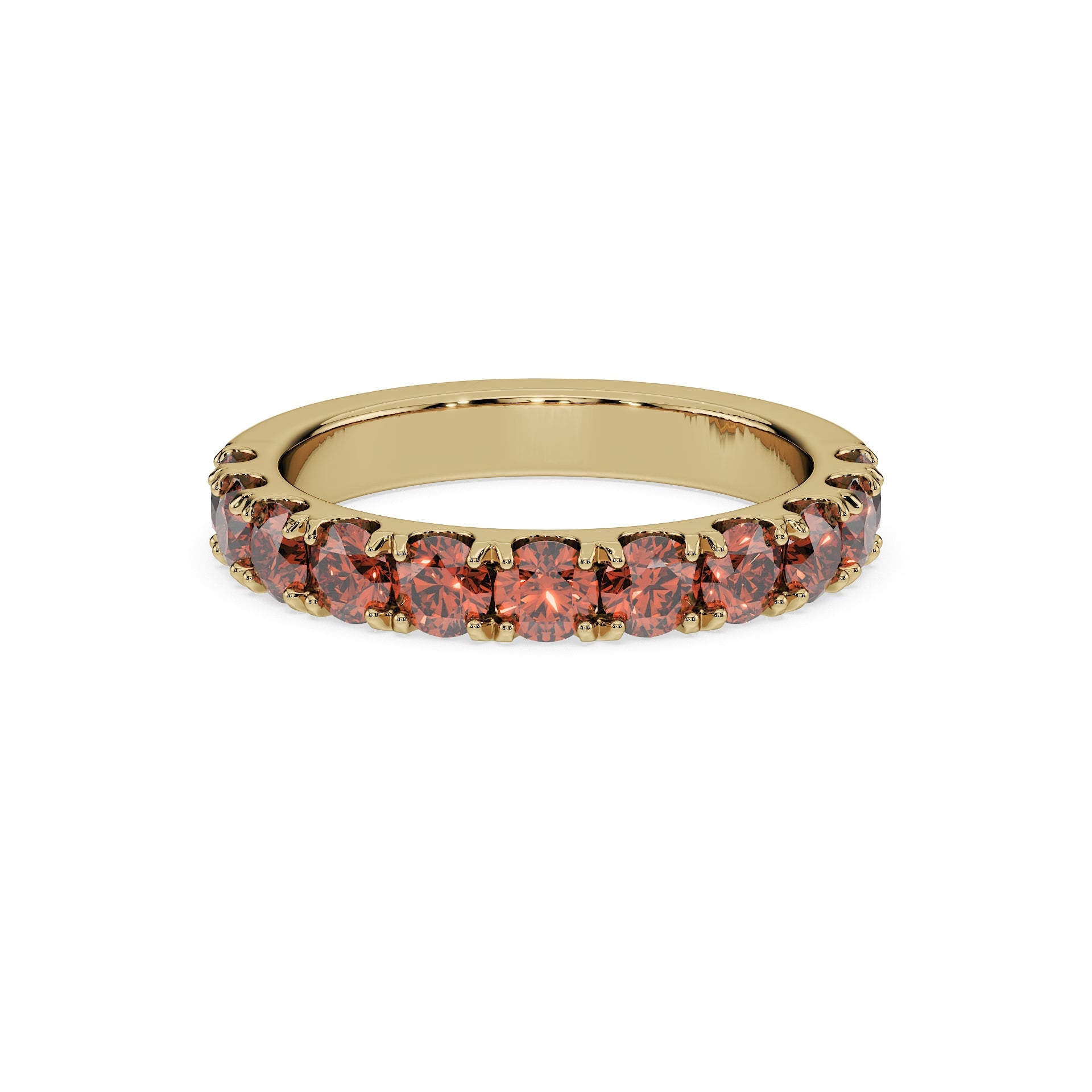 14K Yellow gold_Cherry Cognac Diamond