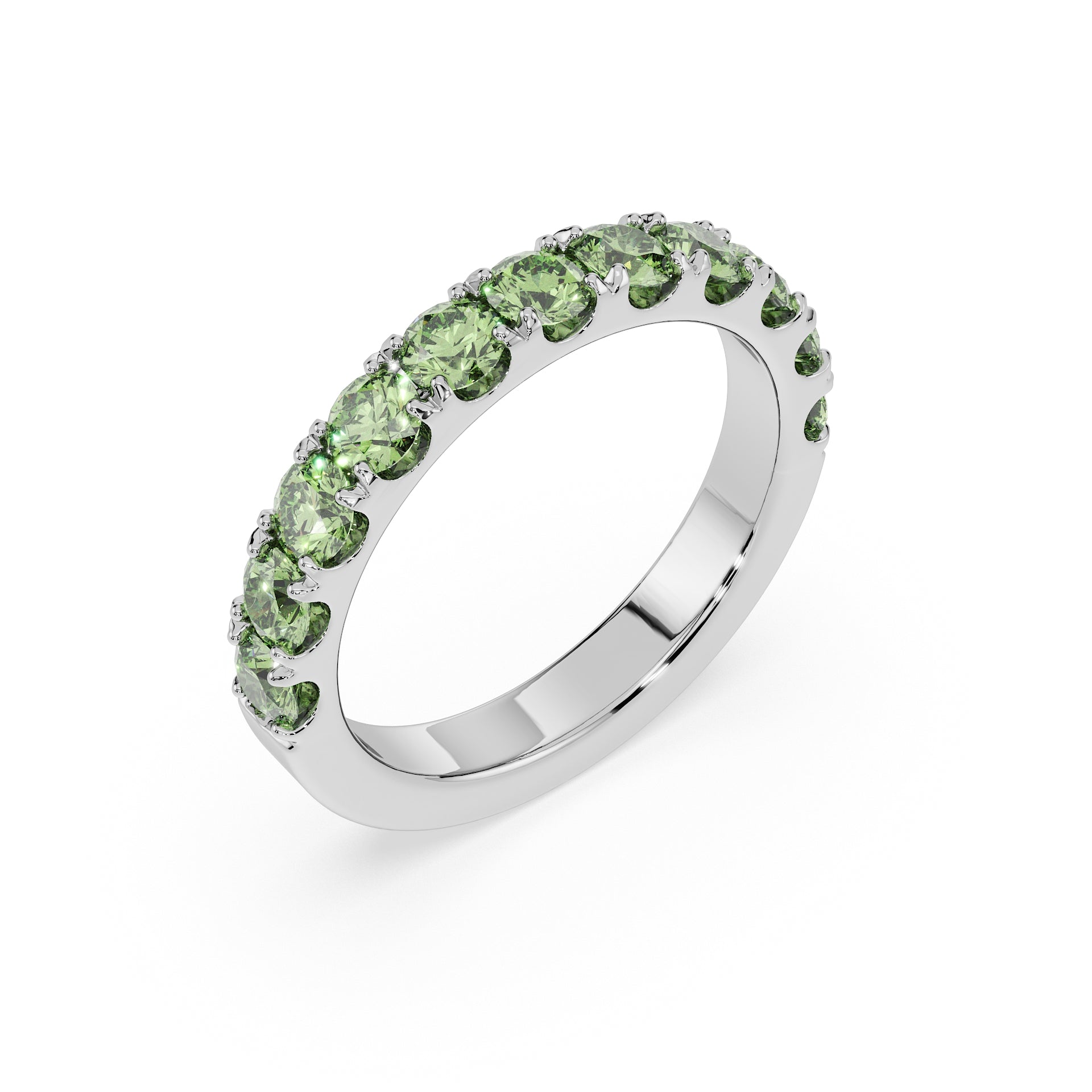 Large Half Eternity Diamond Ring