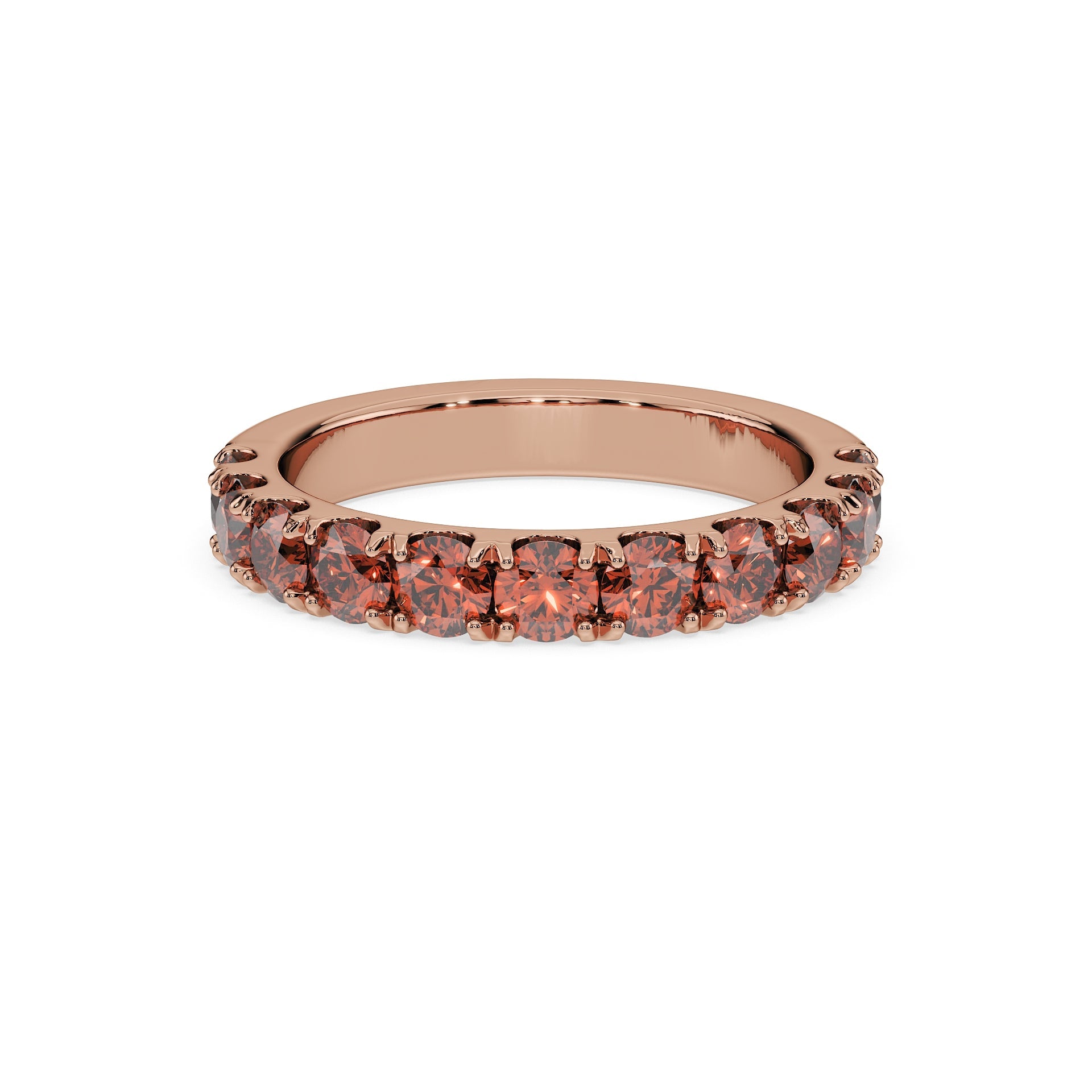 14K Rose gold_Cherry Cognac Diamond