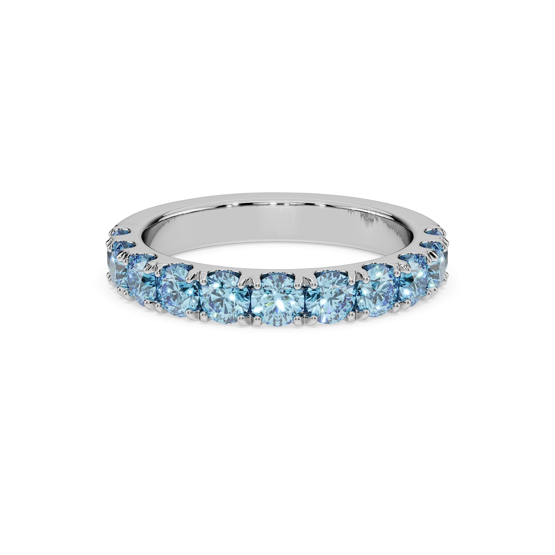 14K White gold_Ice Blue Diamond