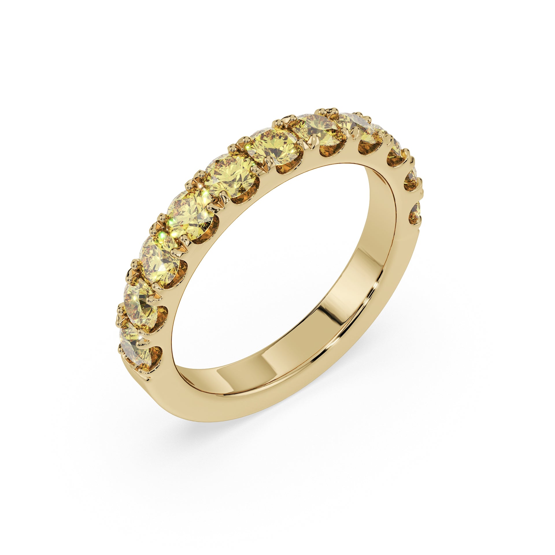 Large Half Eternity Diamond Ring