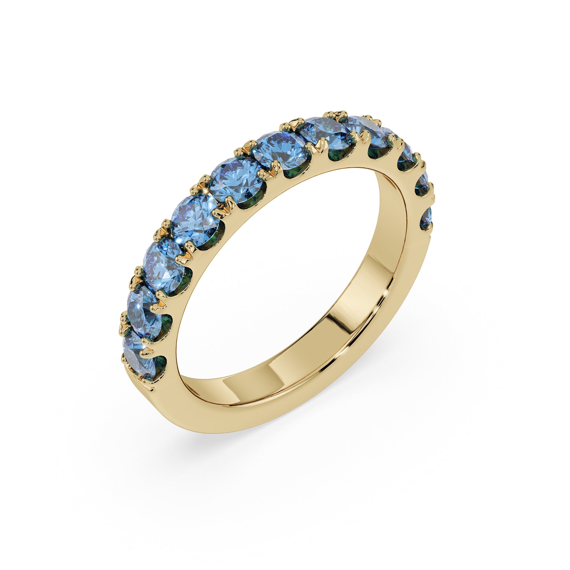 Large Half Eternity Diamond Ring