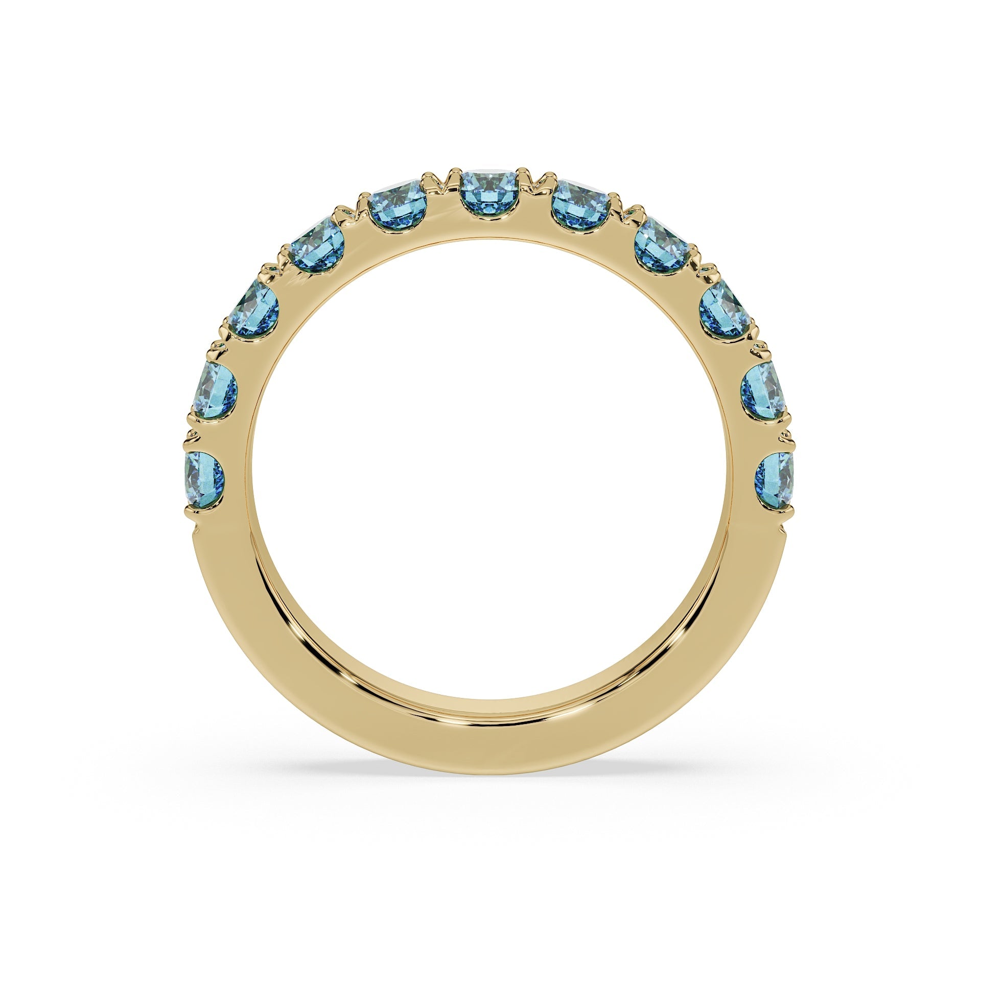 Large Half Eternity Diamond Ring