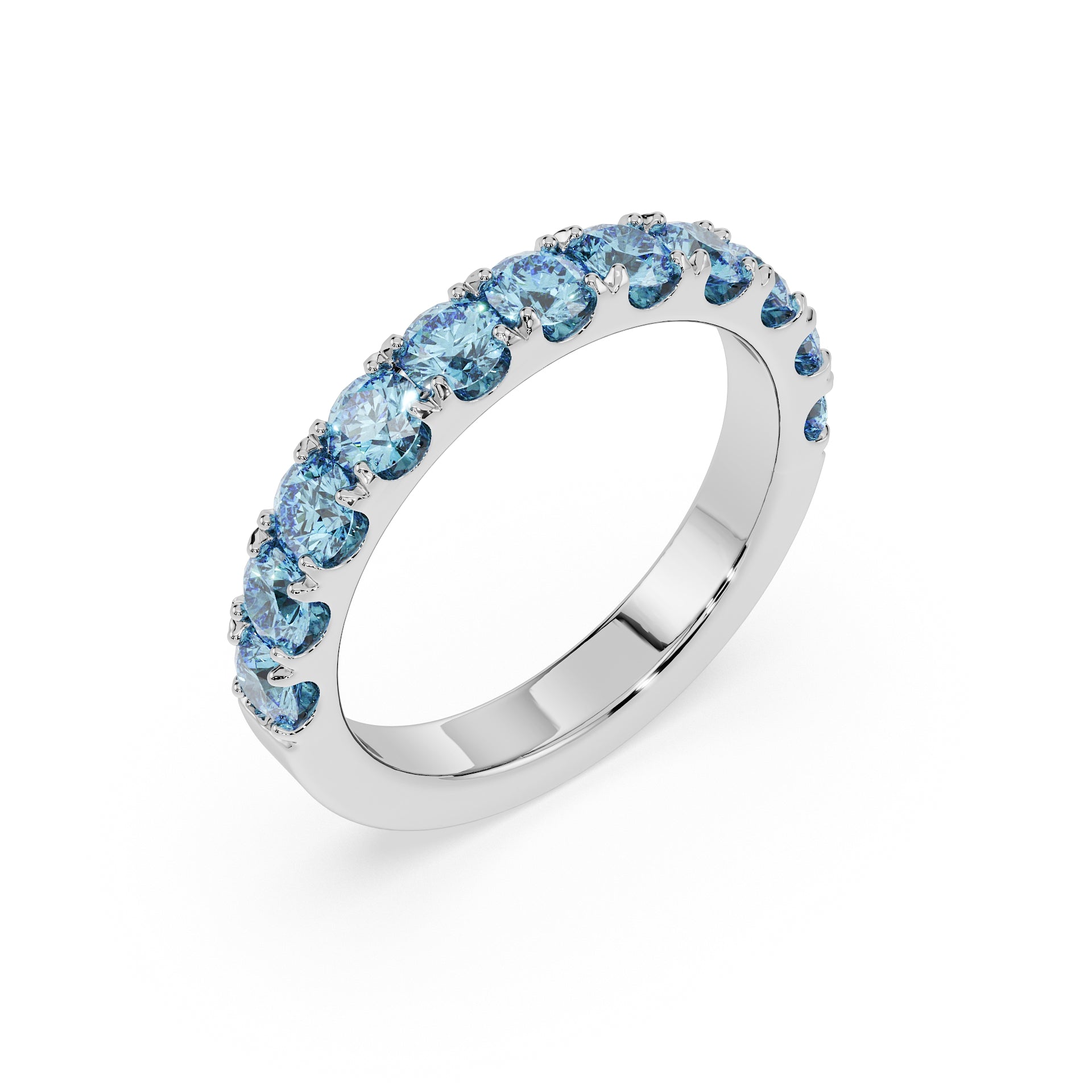 Large Half Eternity Diamond Ring