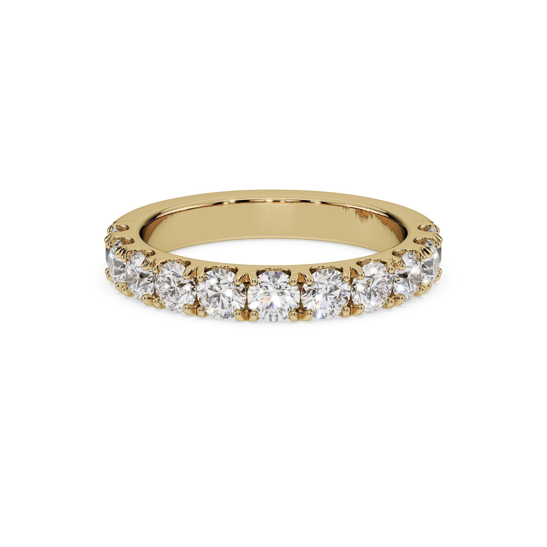 Large Half Eternity Diamond Ring