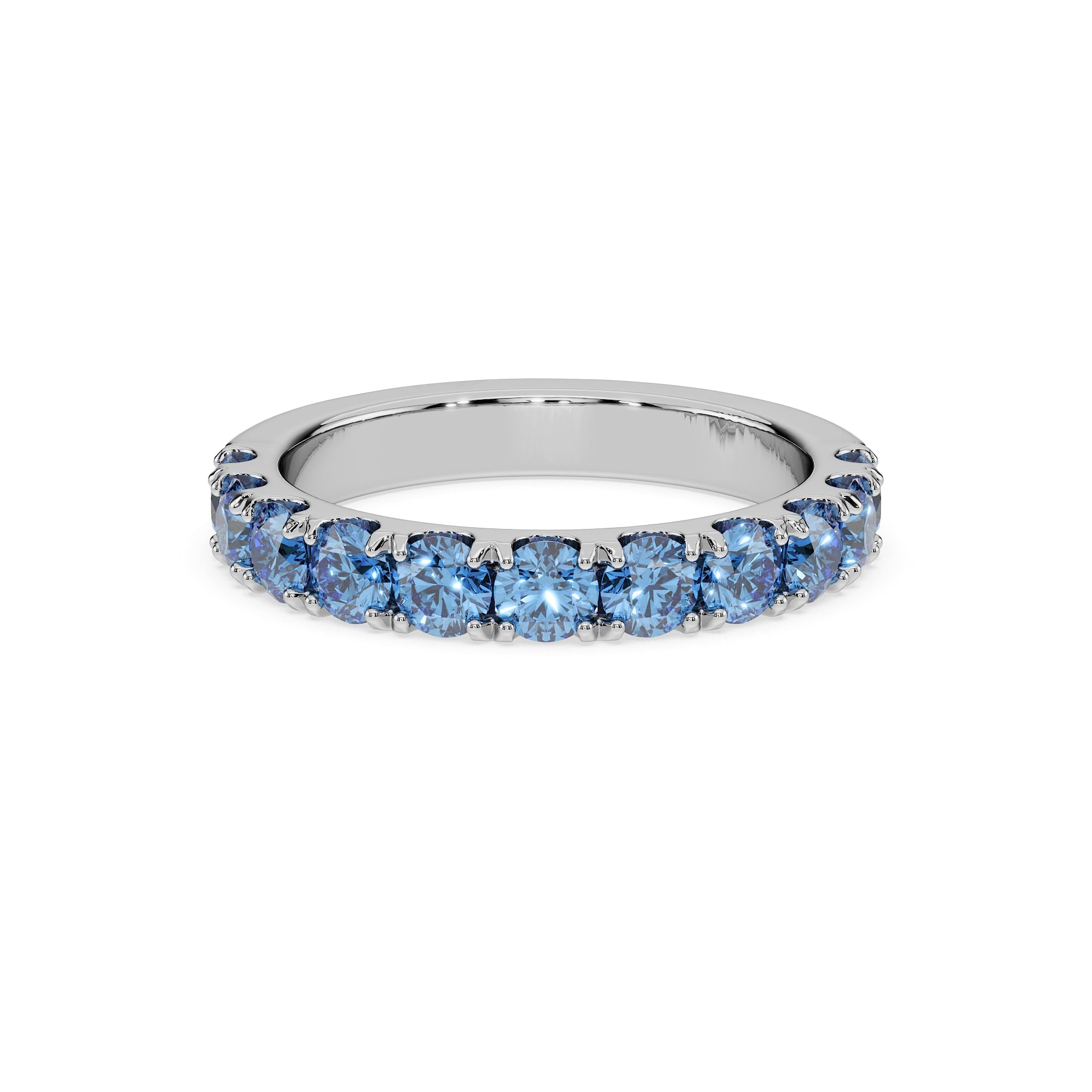 14K White gold_Royal Blue Diamond