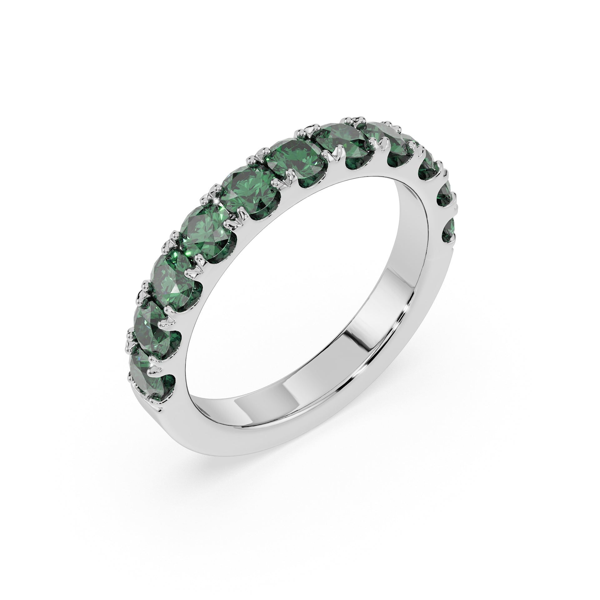Large Half Eternity Diamond Ring