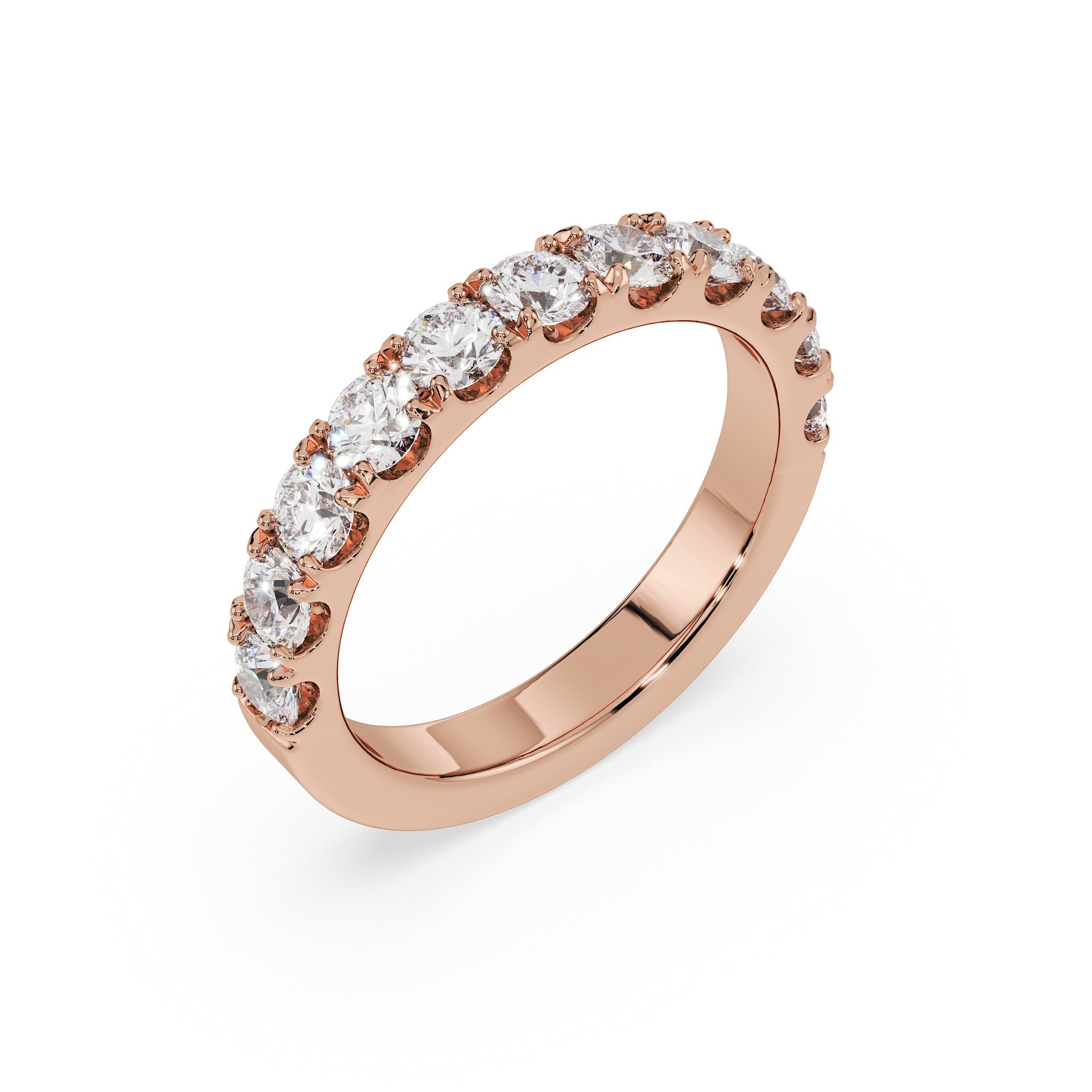 Large Half Eternity Diamond Ring