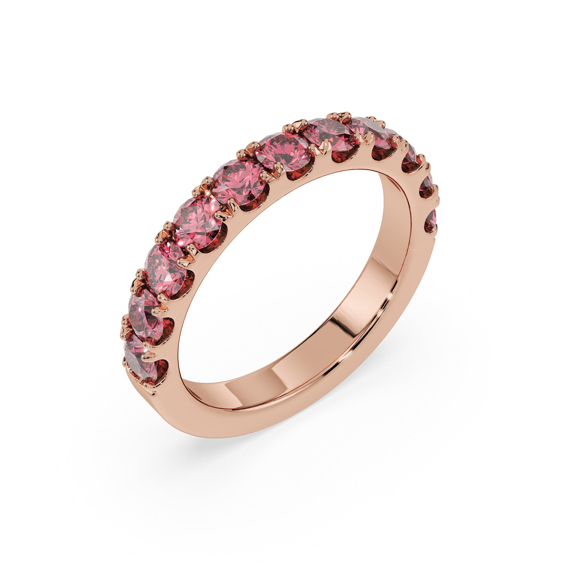 Large Half Eternity Diamond Ring