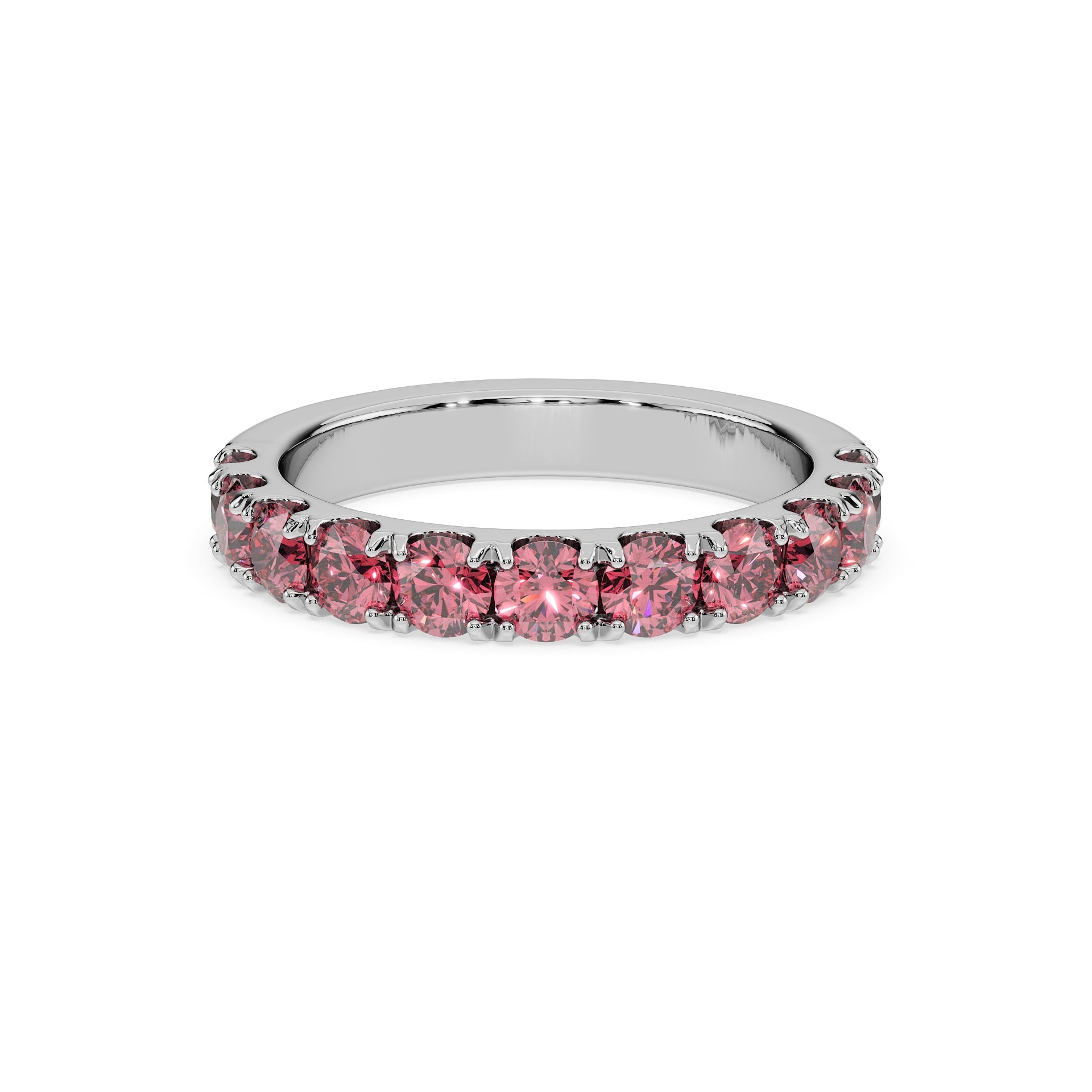 14K White gold_Royal Pink Diamond