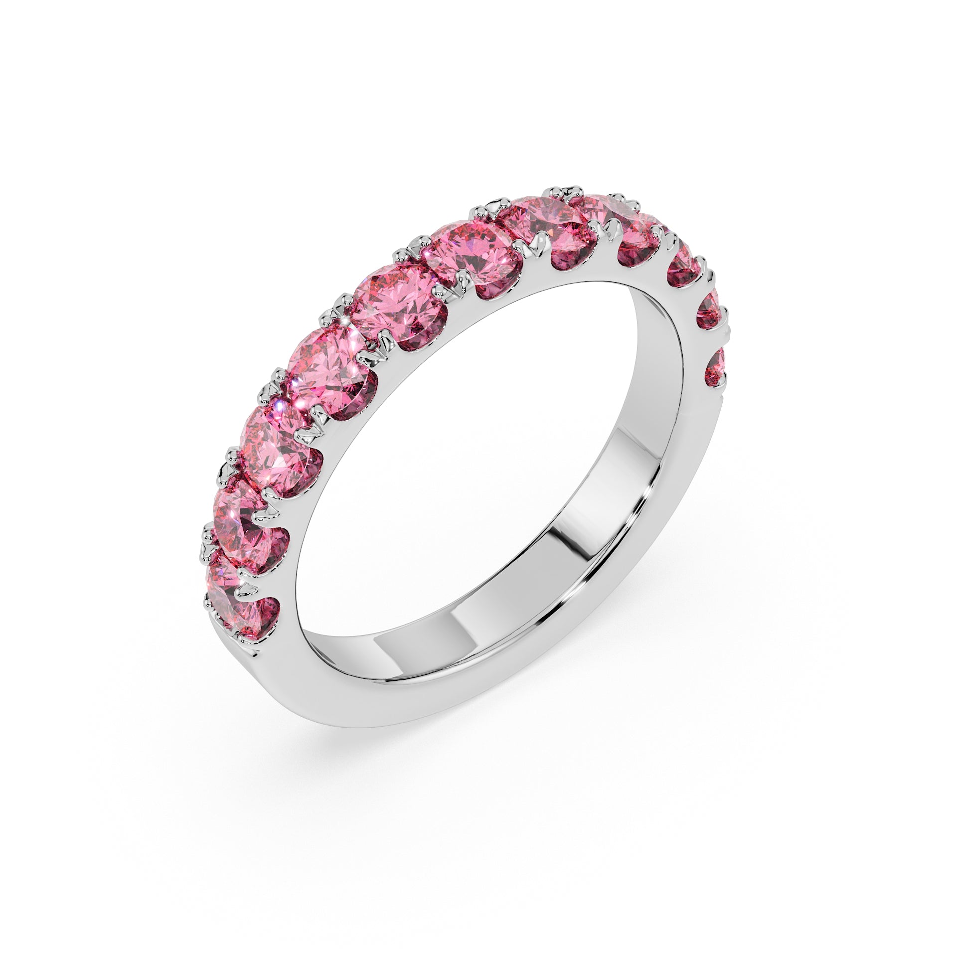 Large Half Eternity Diamond Ring
