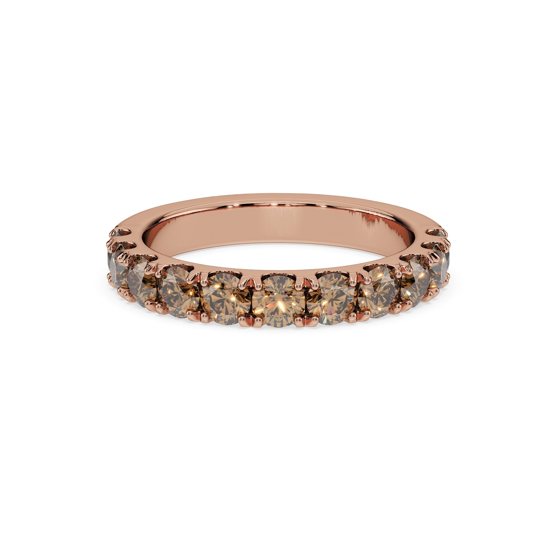 14K Rose gold_Brown Diamond