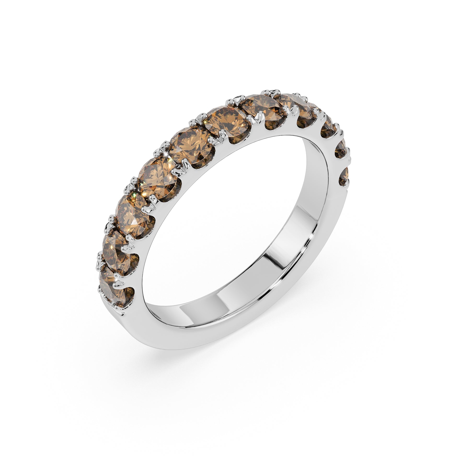 Large Half Eternity Diamond Ring