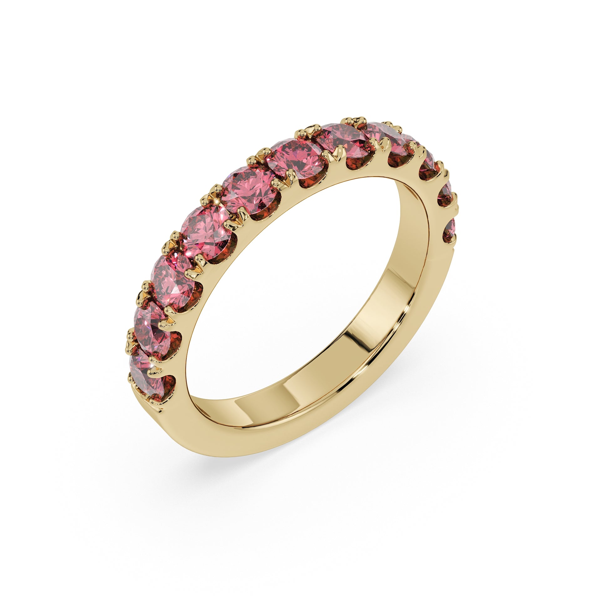 Large Half Eternity Diamond Ring