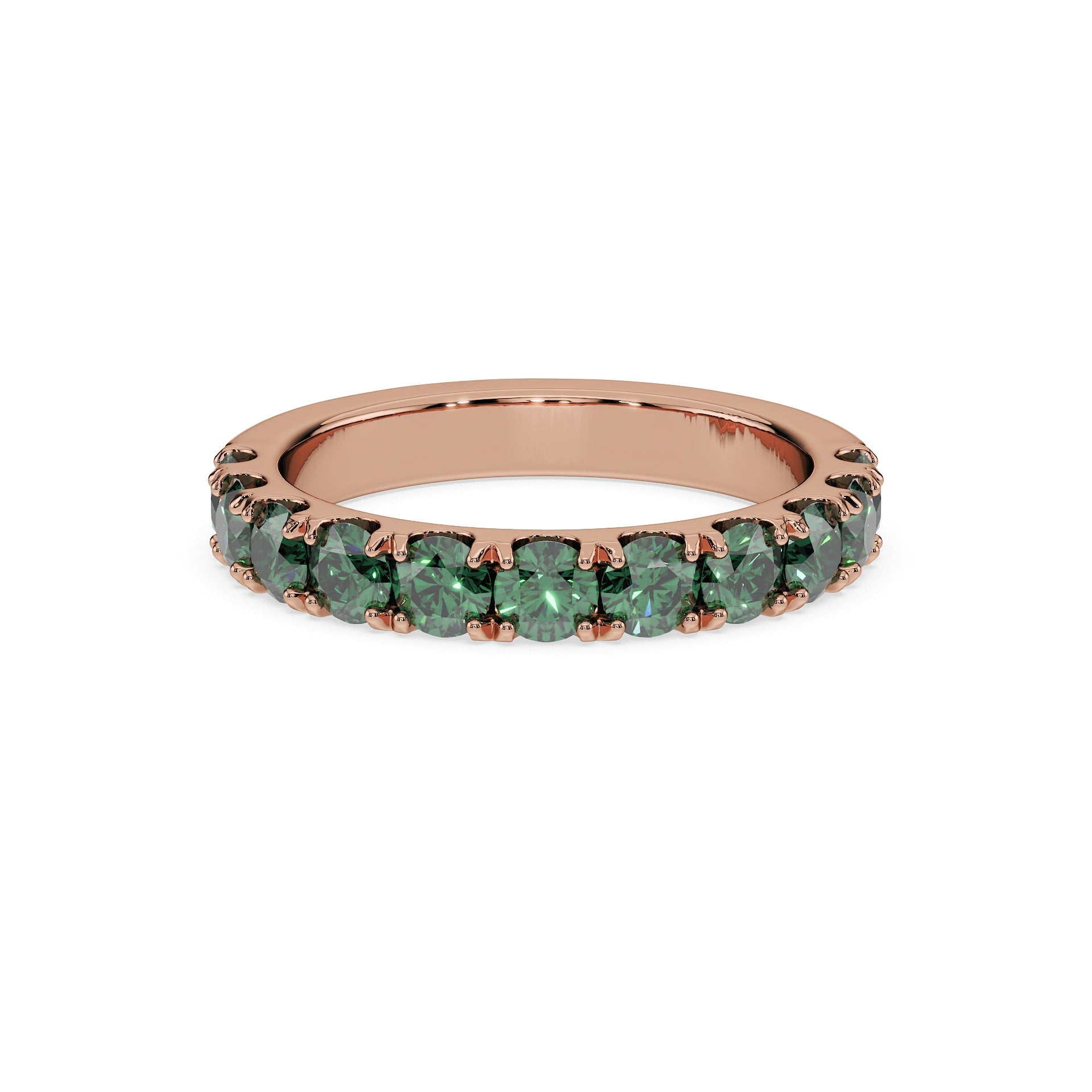 14K Rose gold_Royal Green Diamond