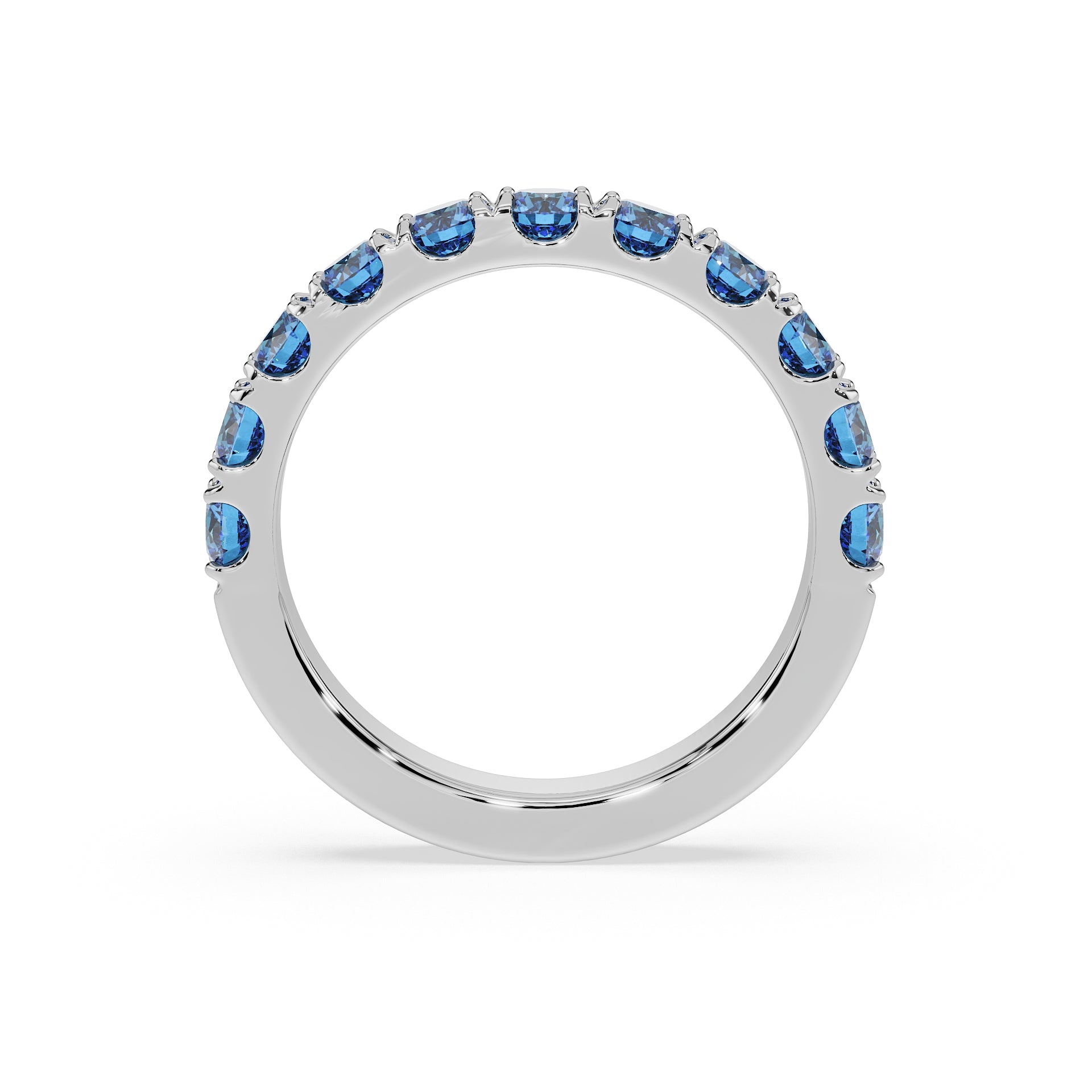Large Half Eternity Diamond Ring