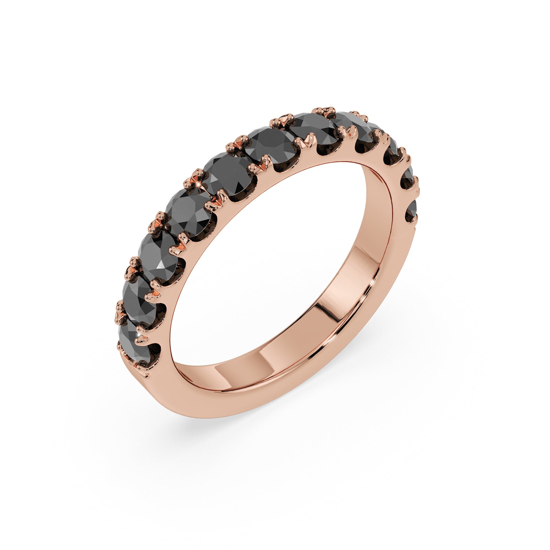 Large Half Eternity Diamond Ring