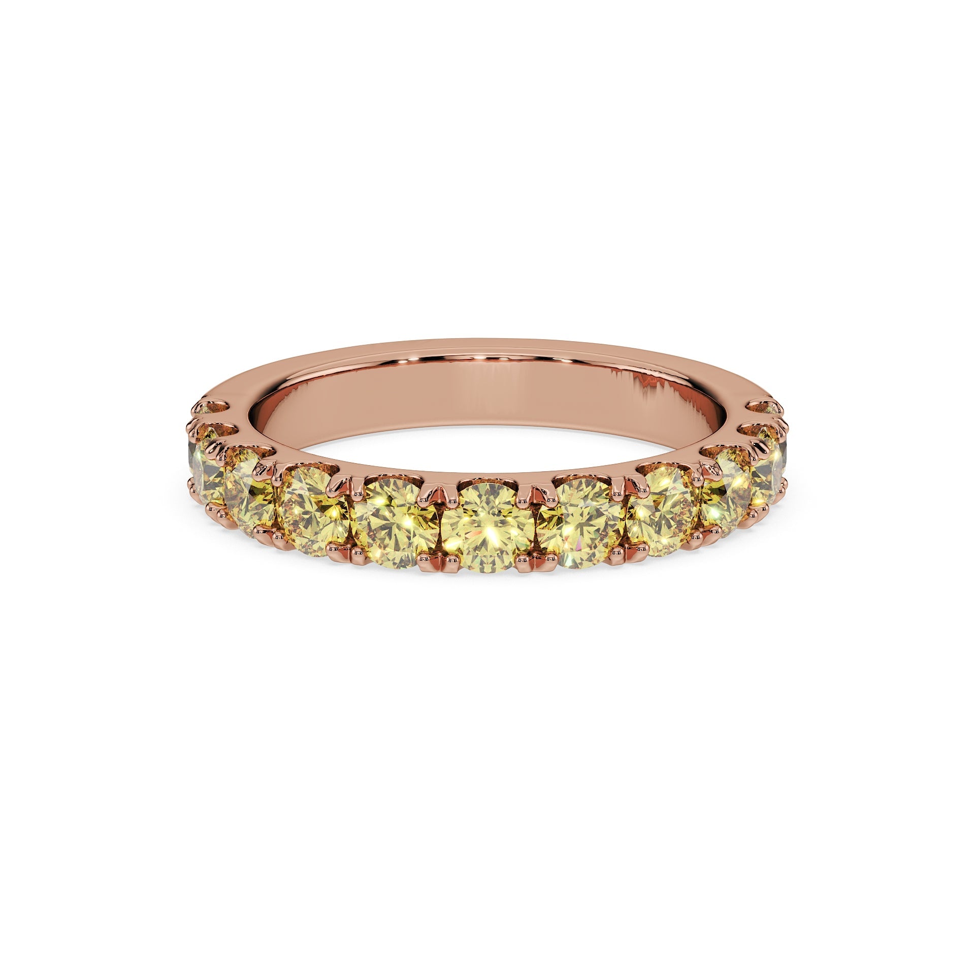 14K Rose gold_Yellow Diamond