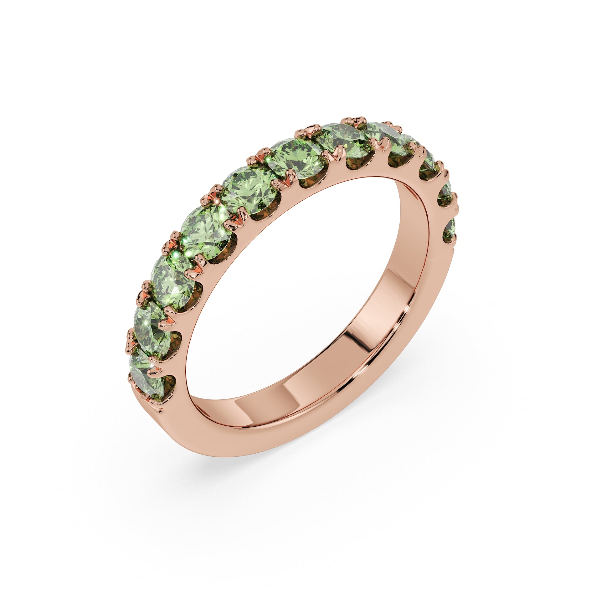 Large Half Eternity Diamond Ring