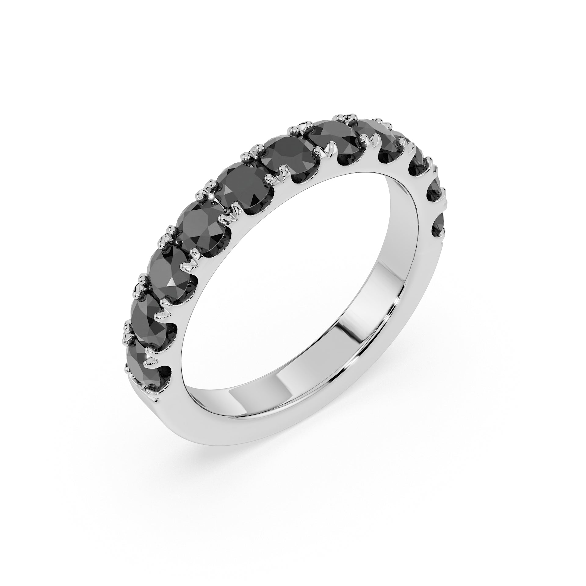 Large Half Eternity Diamond Ring