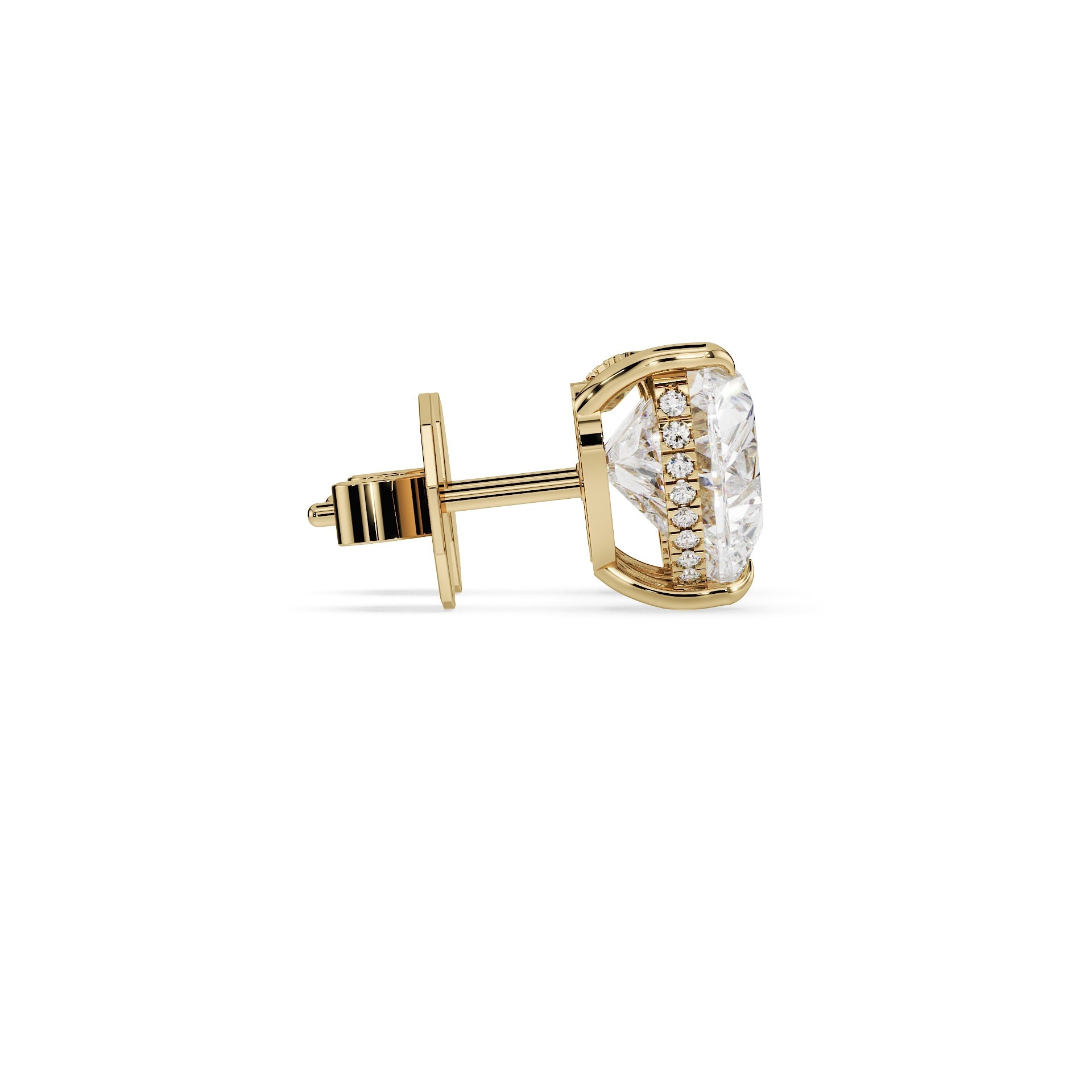 Luxury Heart Diamond Earring (Pair)