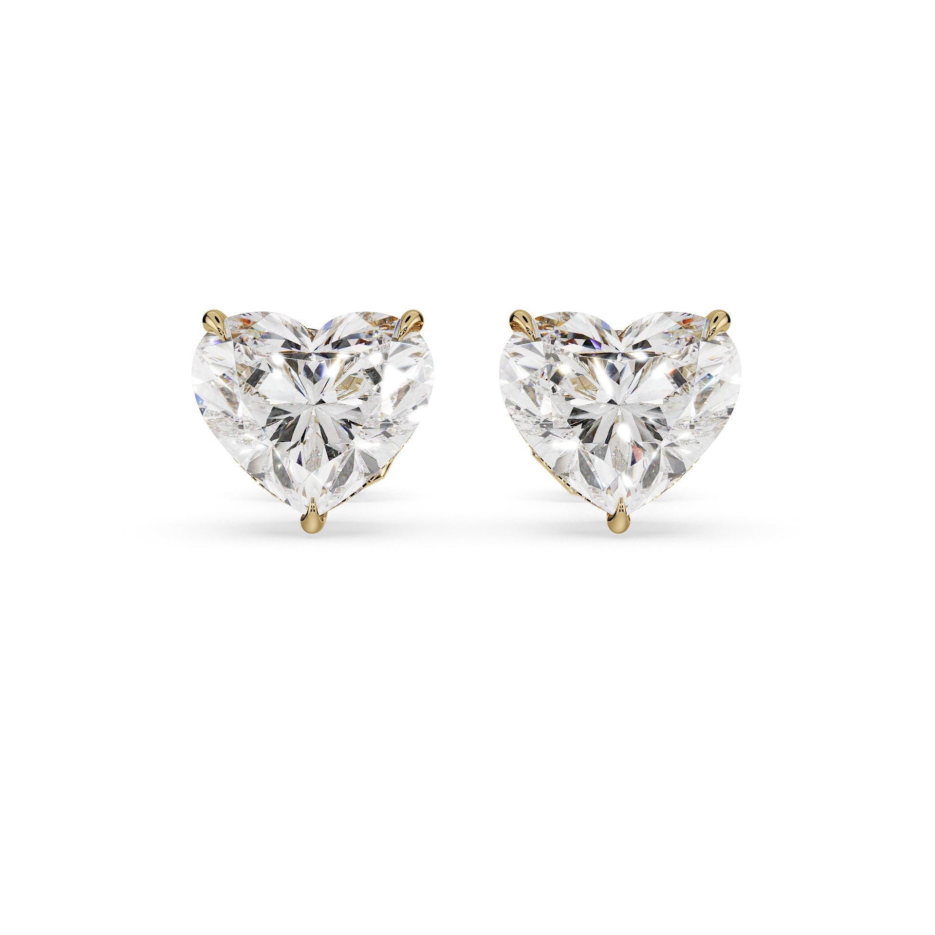 Luxury Heart Diamond Earring (Pair)