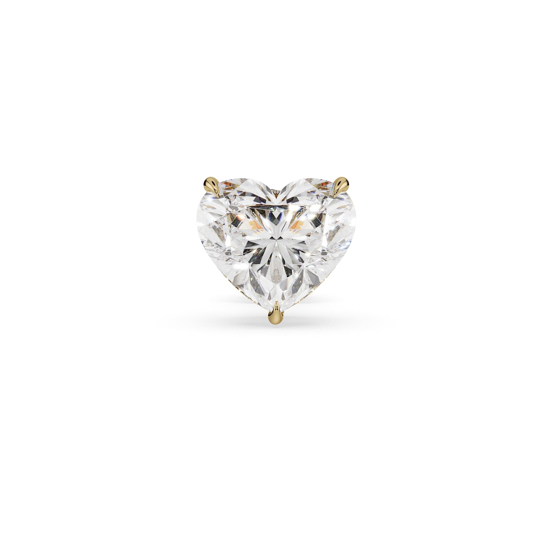 Luxury Heart Diamond Earring Stud (Single)
