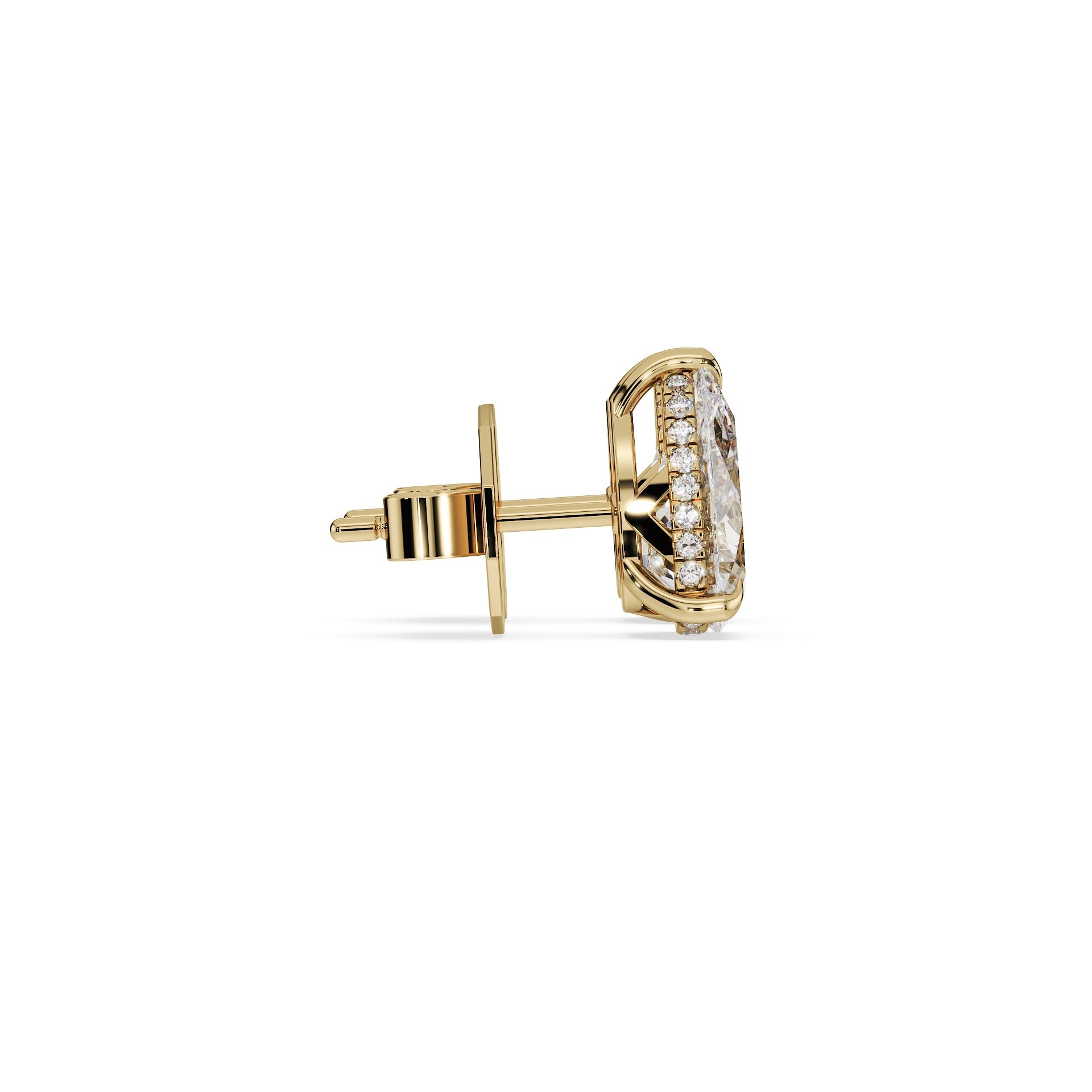 Luxury Pear Diamond Earring Studs (Pair)