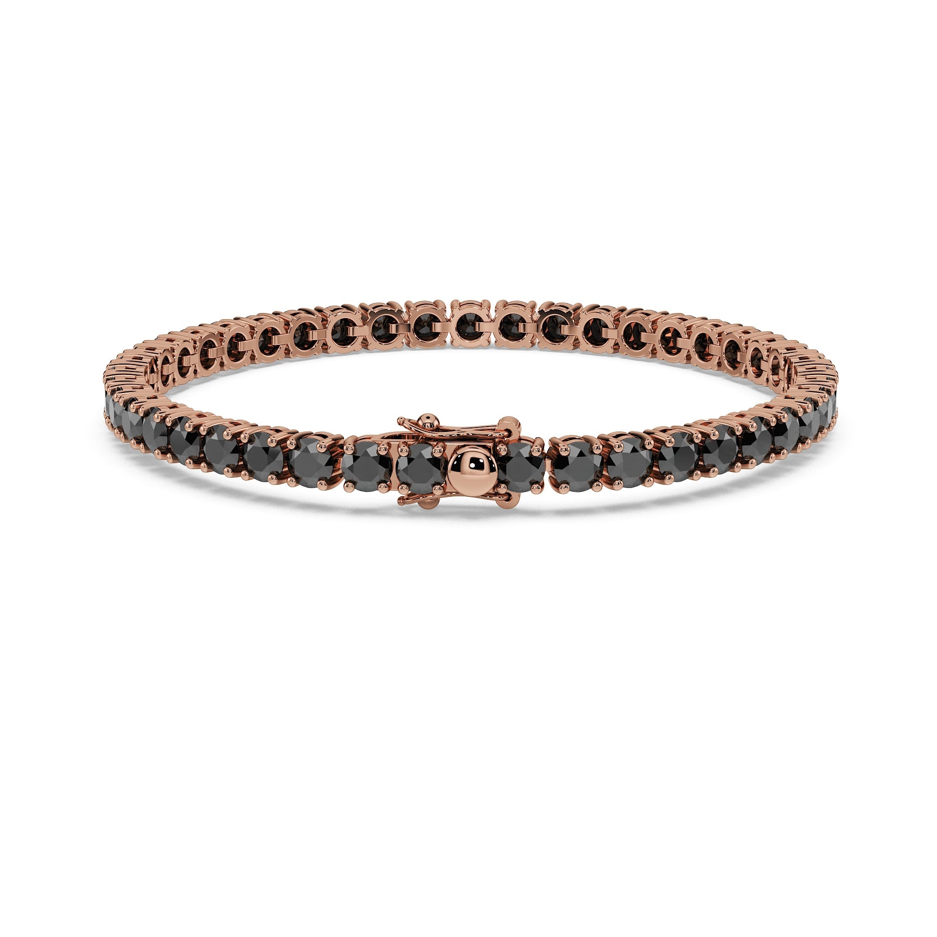 Luxury Tennis Bracelet - Black Diamonds