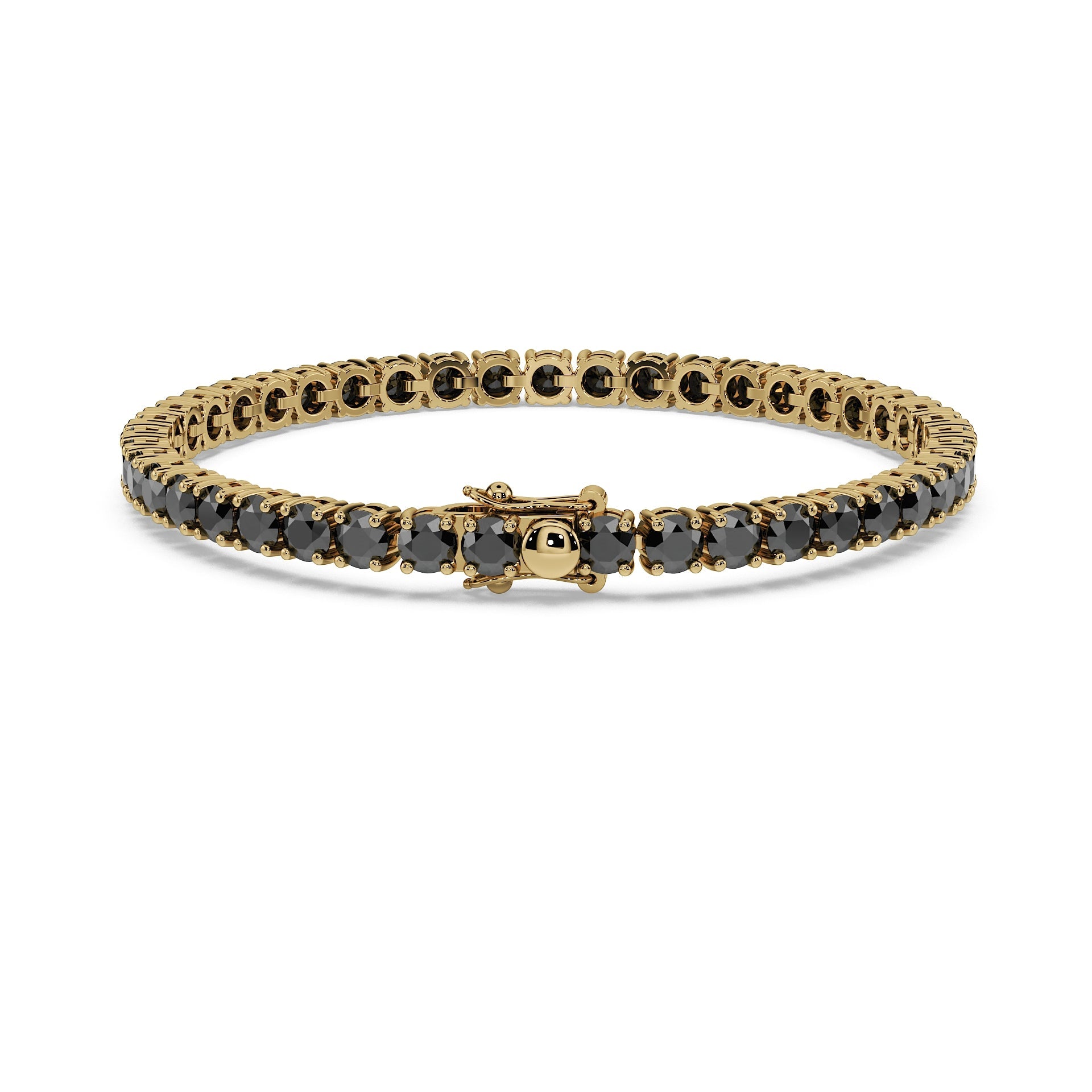 Luxury Tennis Bracelet - Black Diamonds