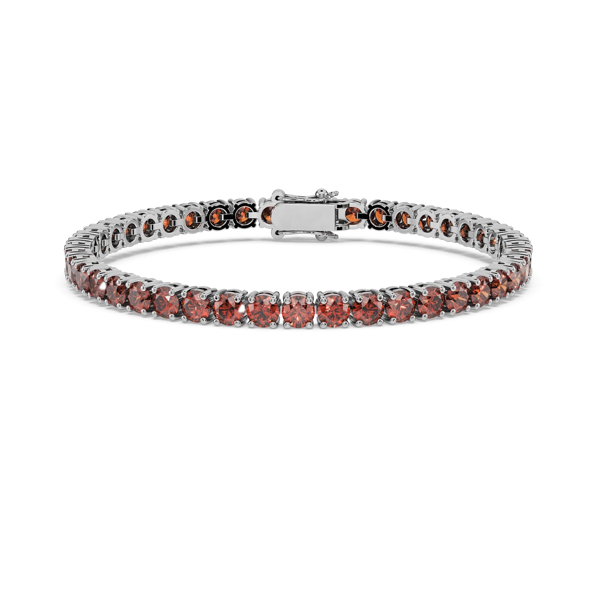 Luxury Tennis Bracelet - Cherry Cognac Diamonds – Vedder Diamonds