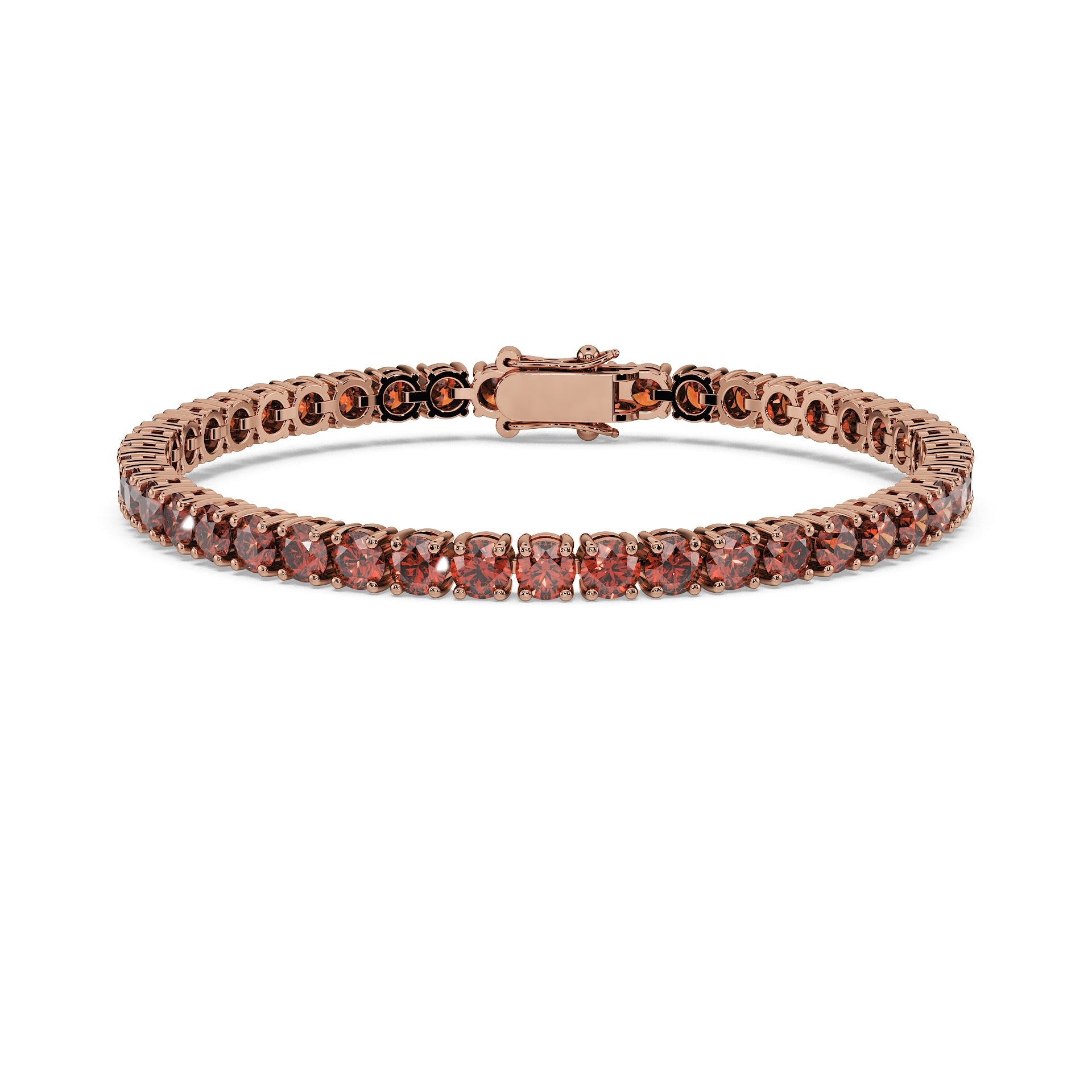 Tennis Bracelet - Cherry Cognac Diamonds – Vedder Diamonds