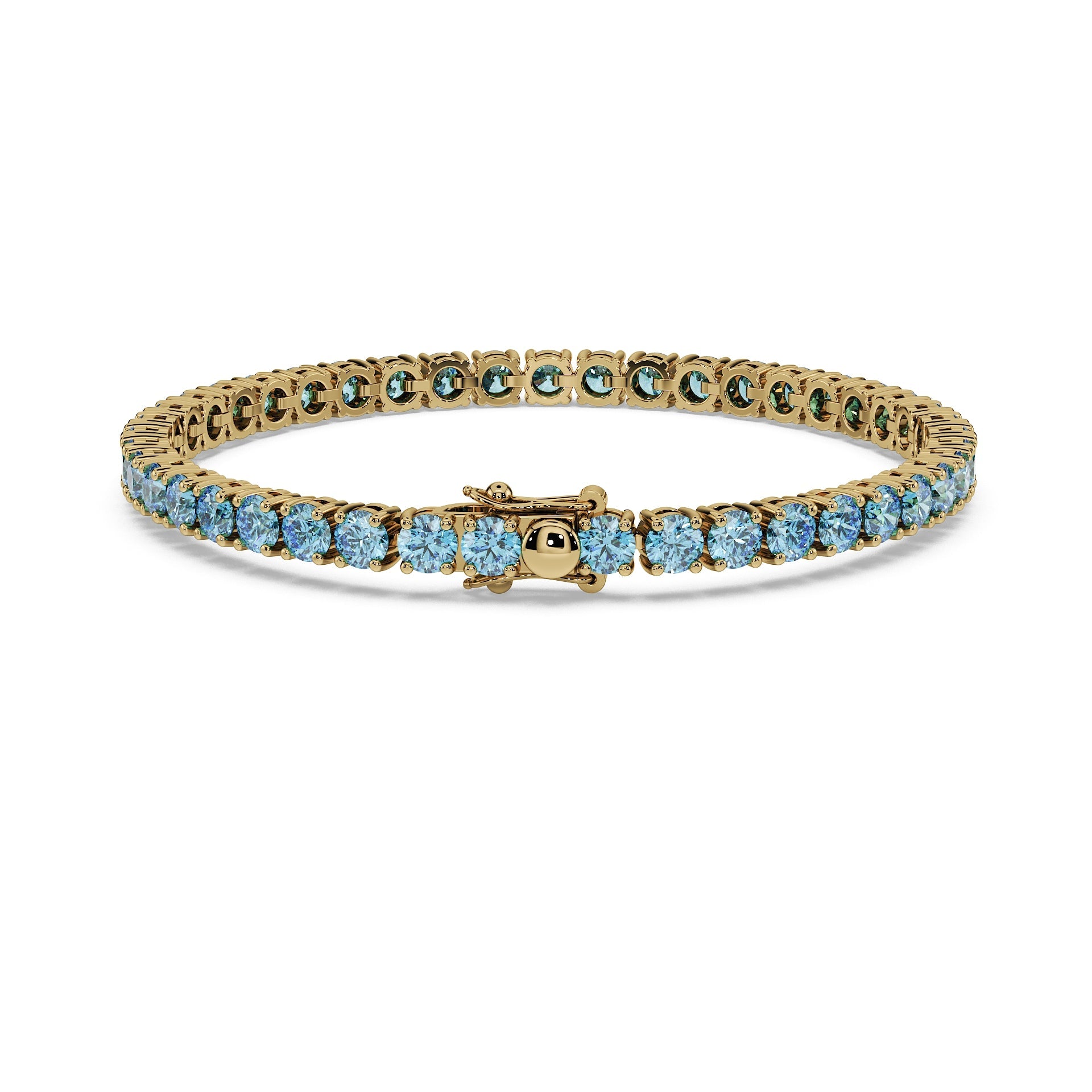 Luxury Tennis Bracelet - Ice Blue Diamonds