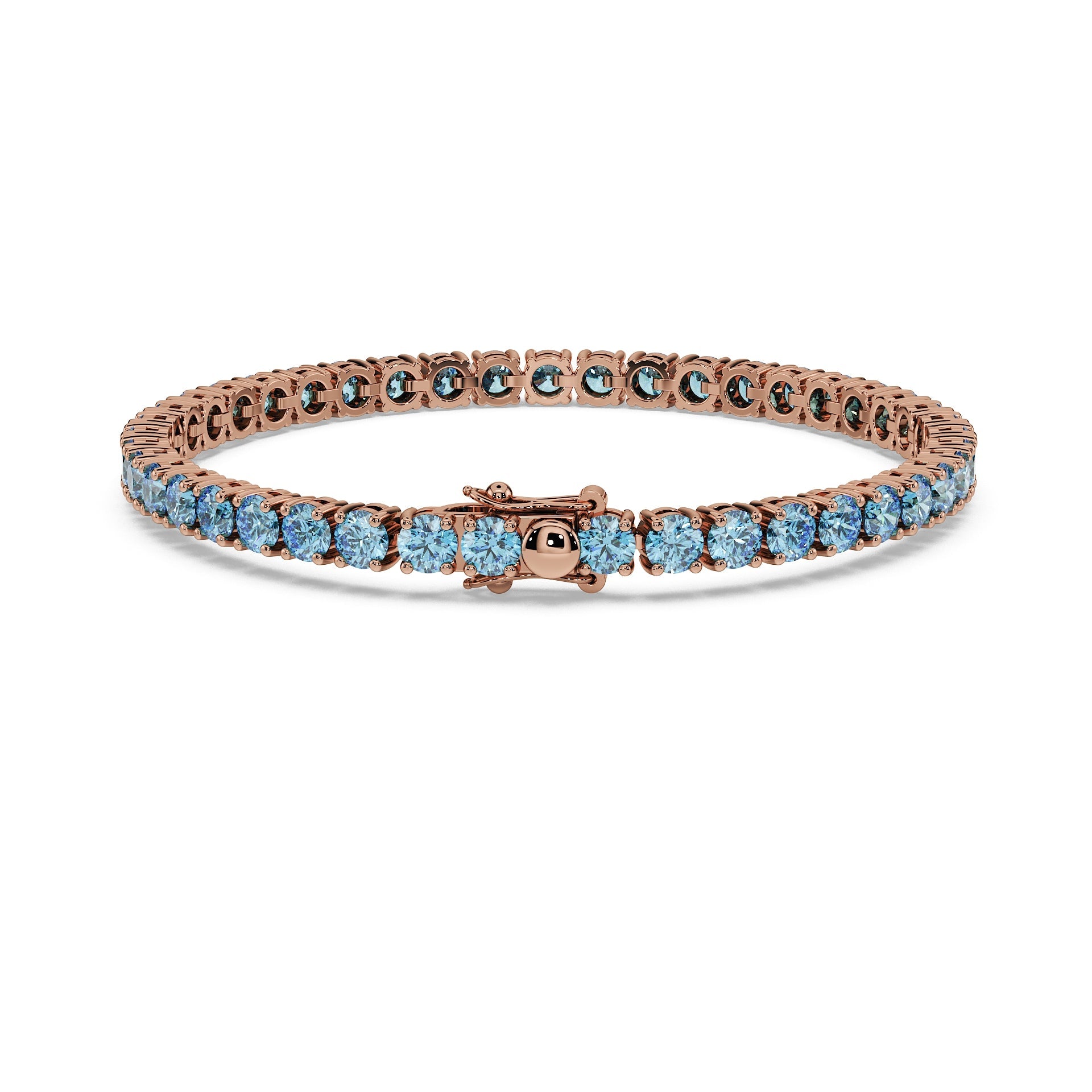 Luxury Tennis Bracelet - Ice Blue Diamonds