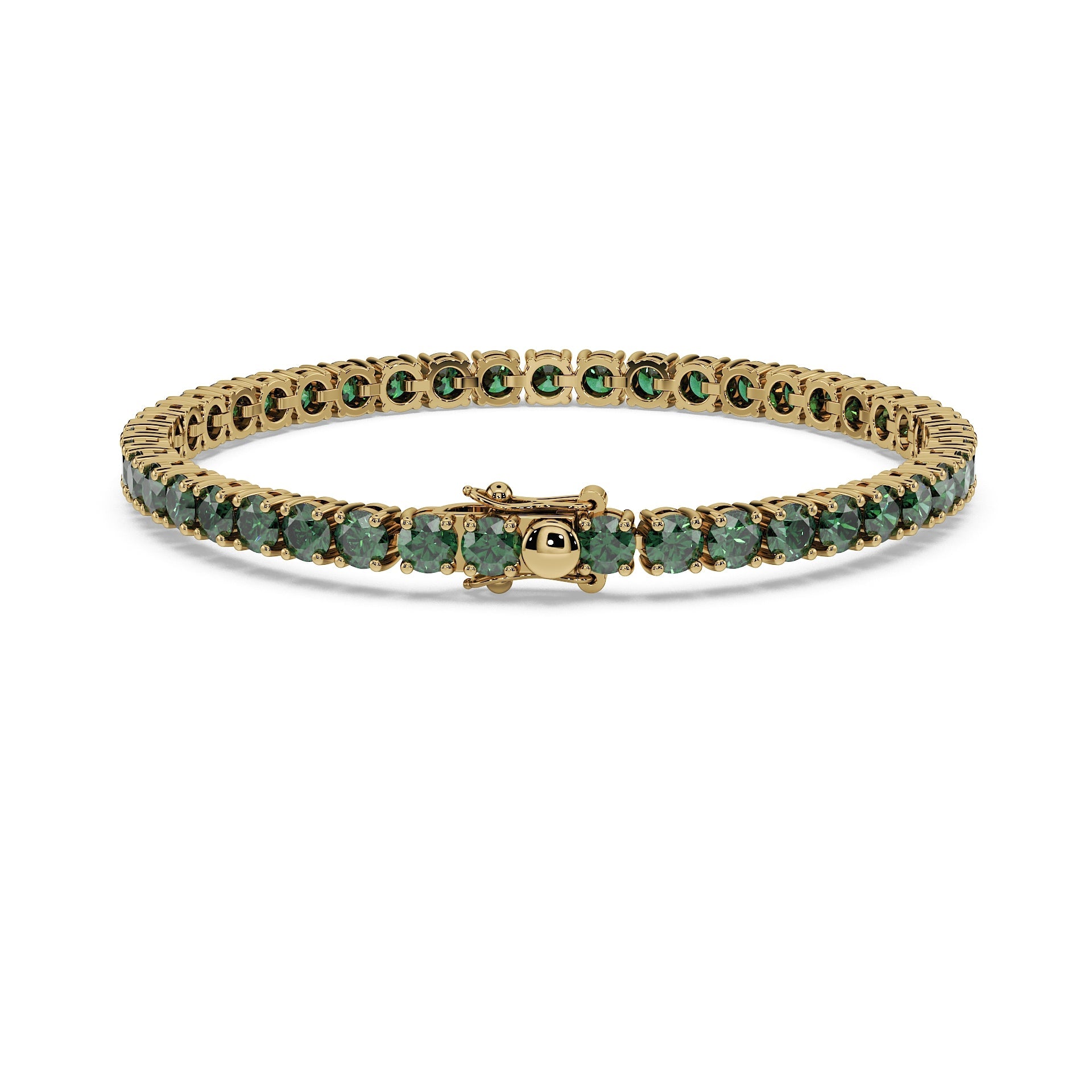 Luxury Tennis Bracelet - Royal Green Diamonds